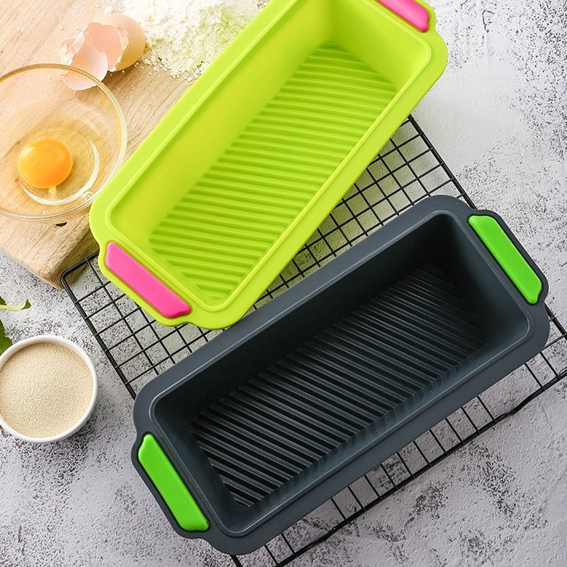 Bread Mold Non Stick Silicone Toast Pan Baking Tray Loaf Bakeware Square Bread Cake Box