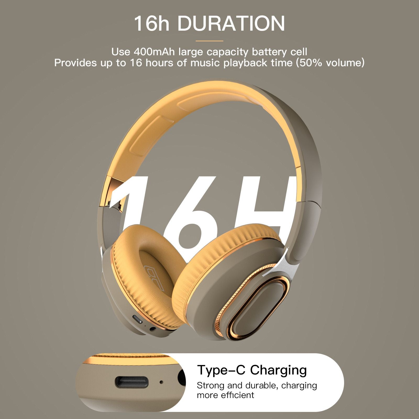 Noise Cancelling Bluetooth Headset Wireless Folding Bass Gaming Sports Headphones