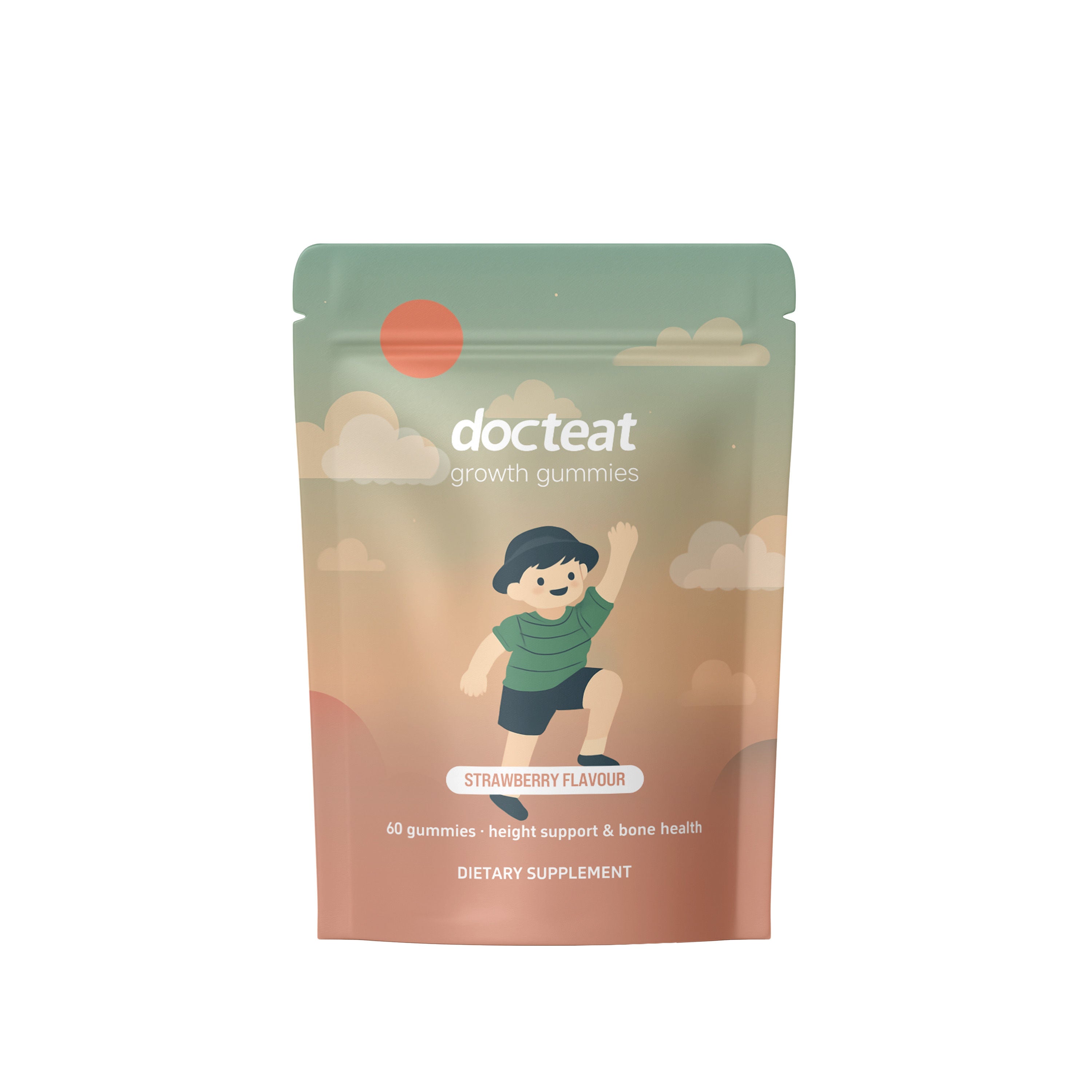 Boost Kids' Body Care, Growth Support Gummies, Calcium & Bone Health ,60pcs