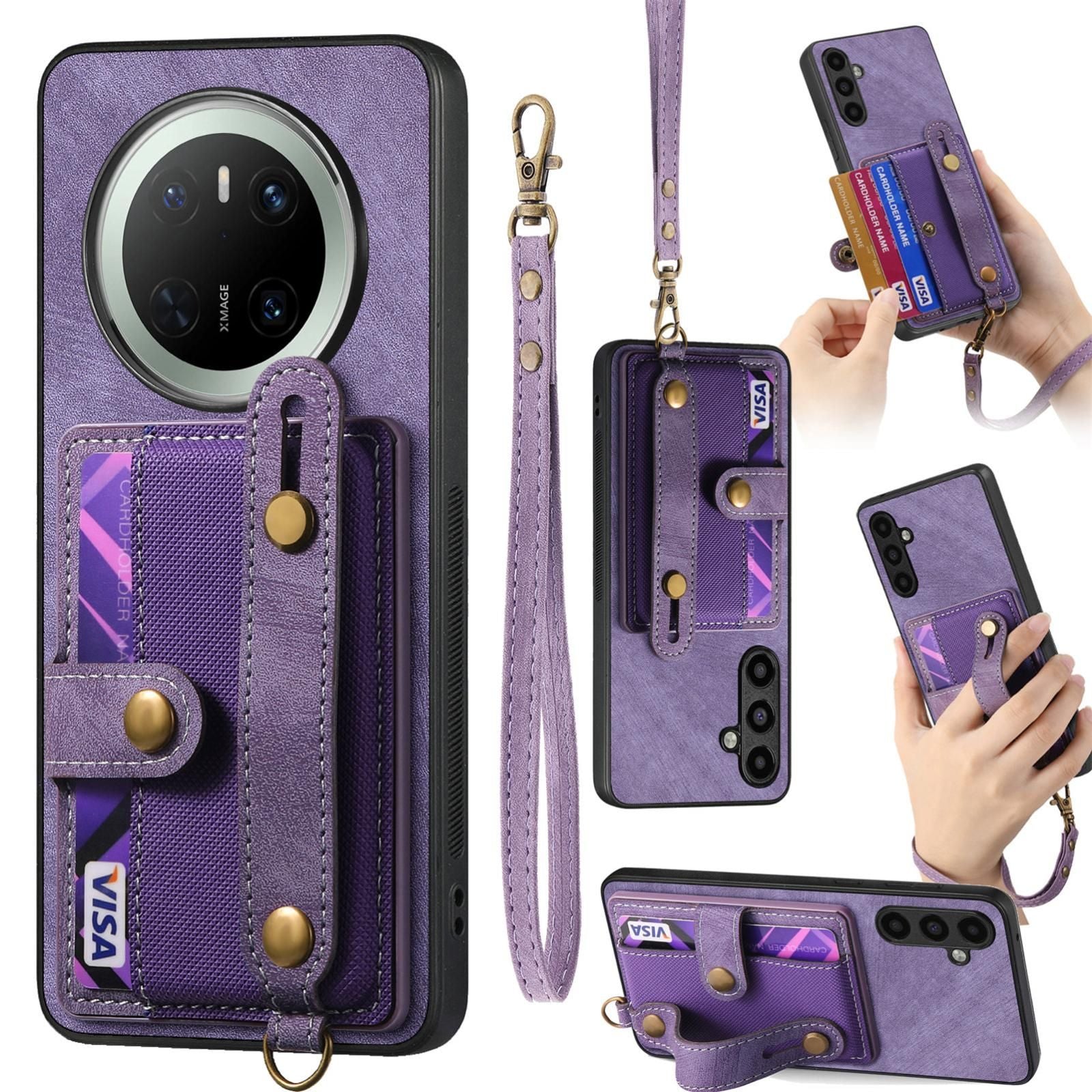 Retro Card Wallet Case For Huawei Mate 70 Pro
