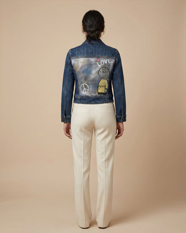 By Carmenzo peace and love jacket jeans