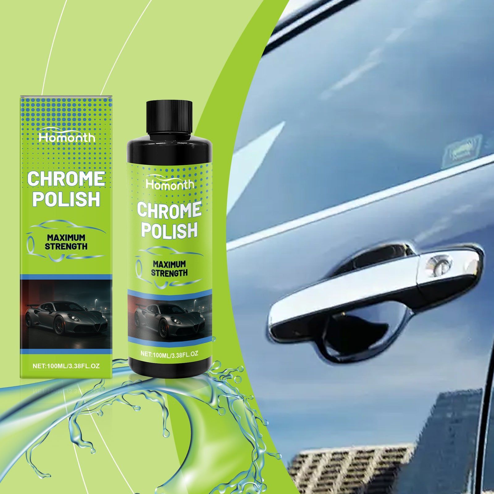 Car Metal Polishing Protective Agent, Car Cleaning, Scratch Removal, Shine & Protection ,100ml