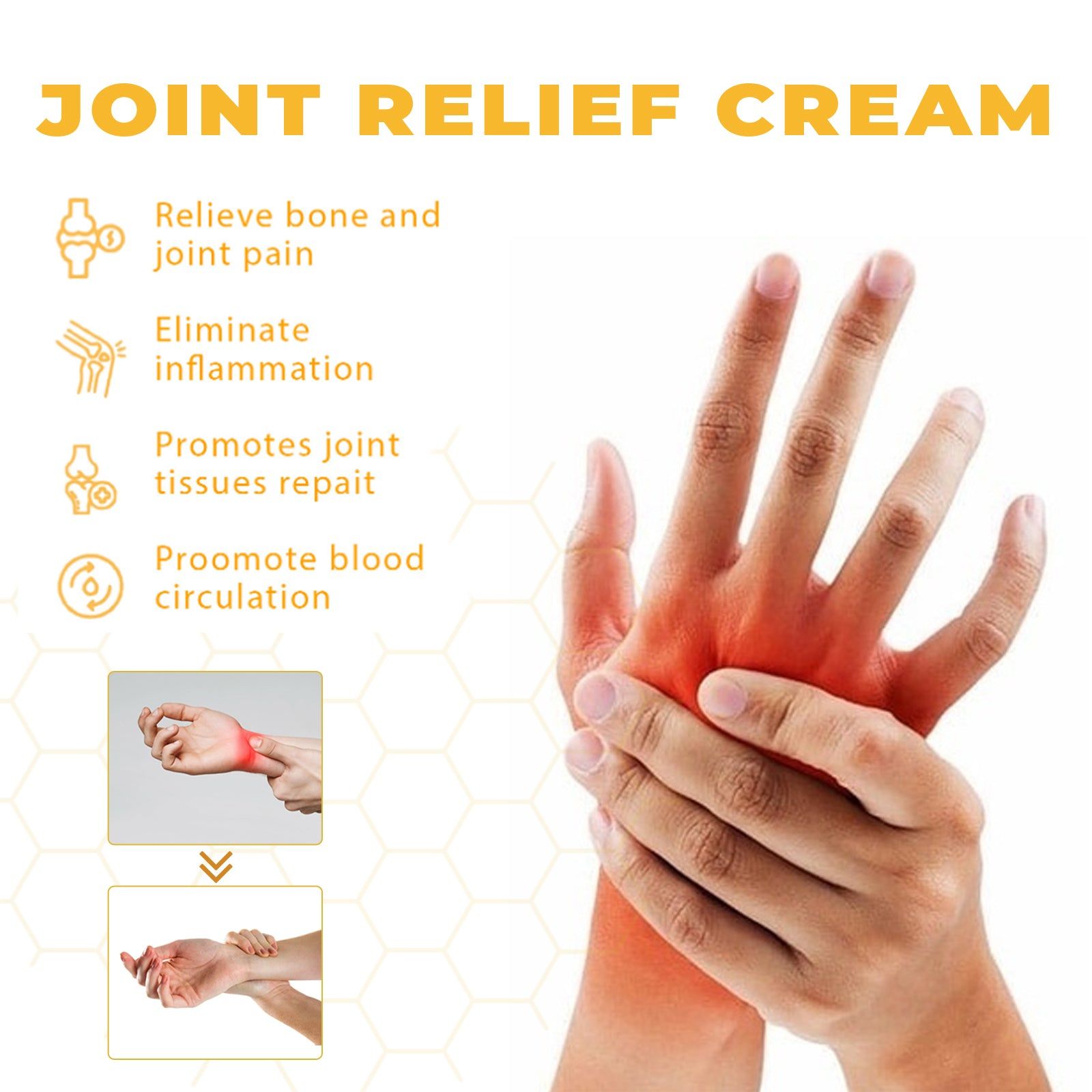 Relieve Knee Pain Fast with Bee Venom Joint Care Cream, Natural Joint Support, Flexibility Boost ,20g
