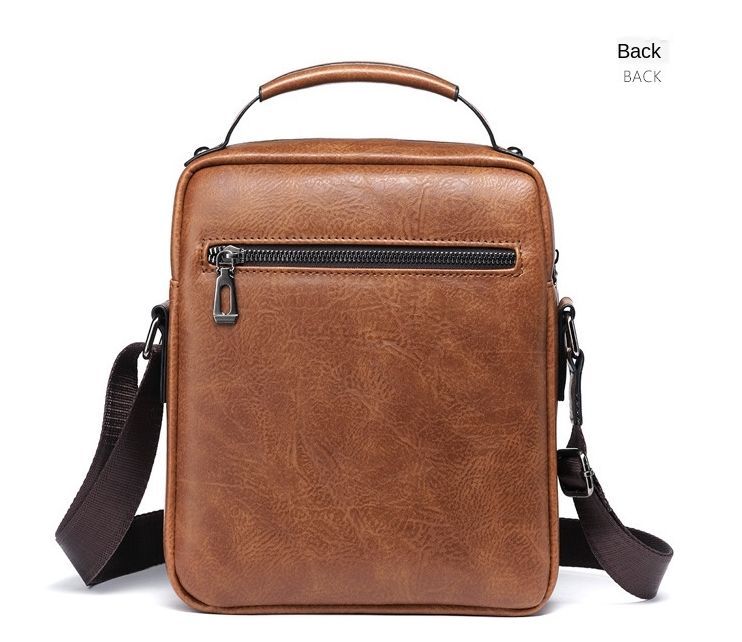 Men Shoulder Bag PU Leather Messenger Bag Crossbody Handbag Satchel Sling Bags