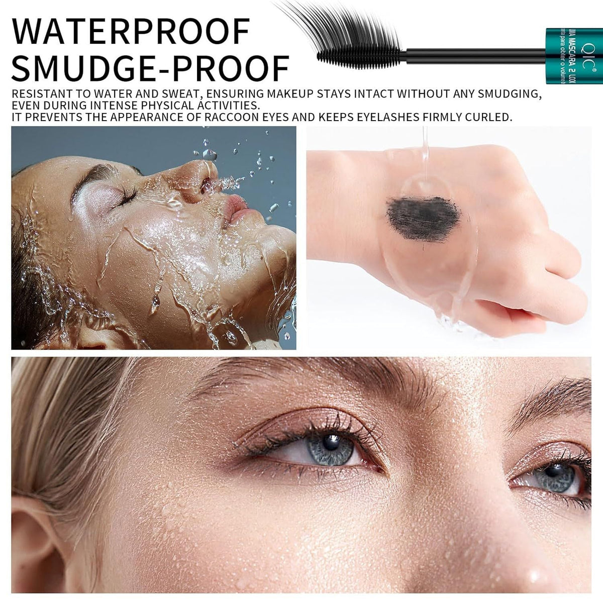 3Pcs 2 In 1 Vibely Mascara 5x Longer Waterproof Cosmetics For Natural Lengthening And Thickening No Clump New
