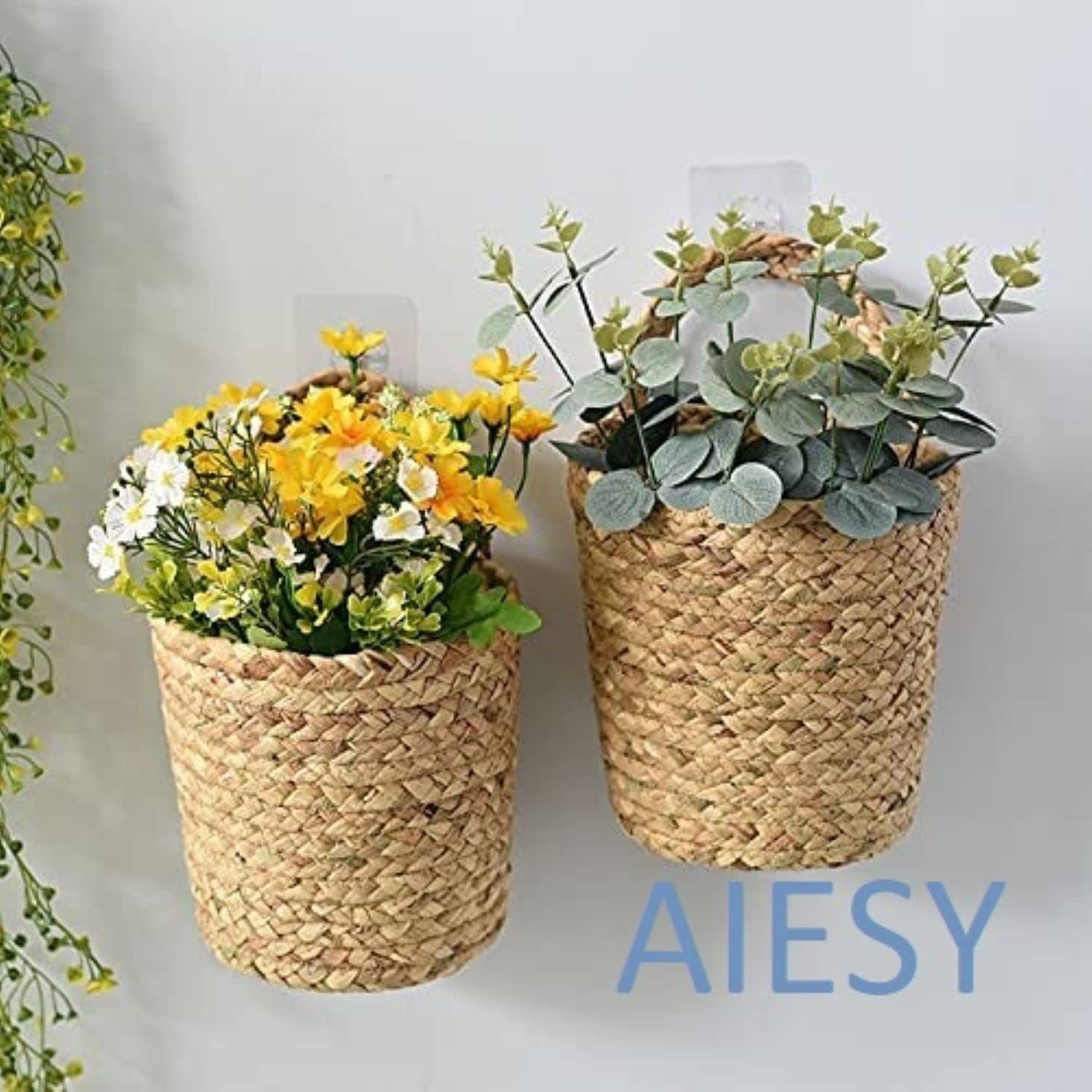 AIESY® Beautiful Handcrafted Decor Jute Baskets for Plantation