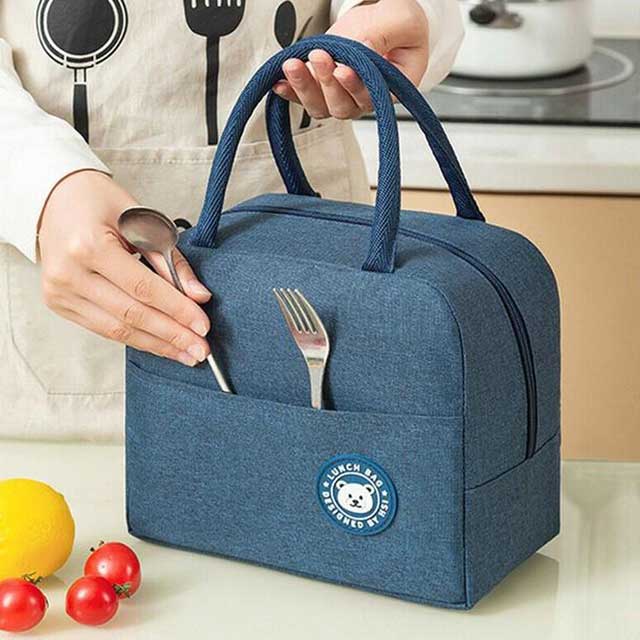 Insulated Thermal Cooler Lunch Bag - Durable, Reusable, and Leak-Proof Lunch Tote for Food & Drink Storage