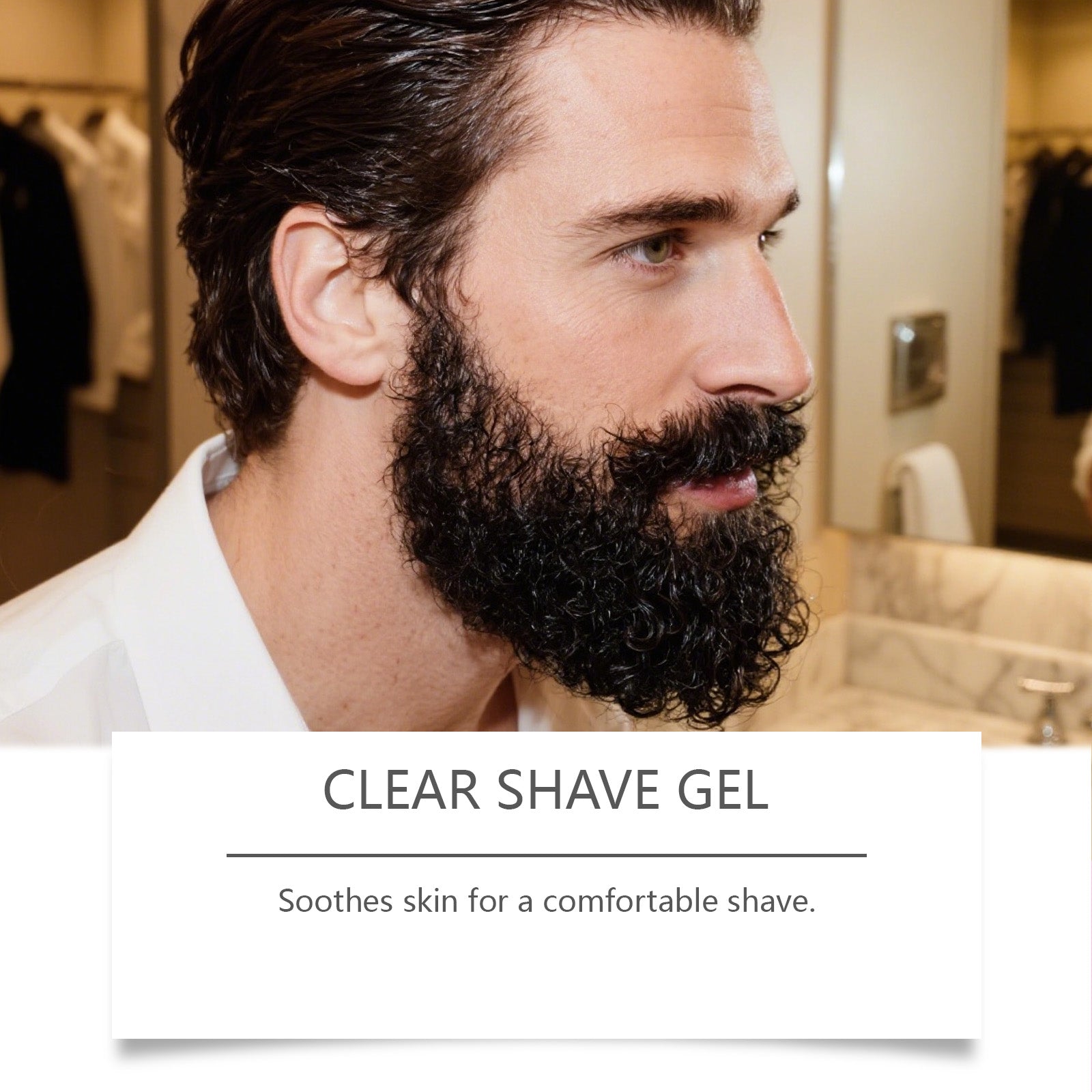 Beard Care Gel, Precision Shaving, Smooth Lines, Skin Friendly, Men’s Grooming ,100ml
