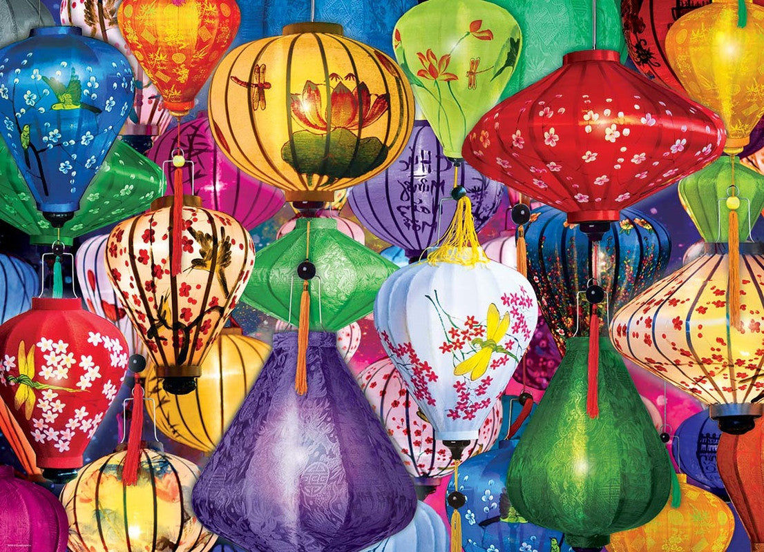 Asian Lanterns 1000 Pieces Puzzle