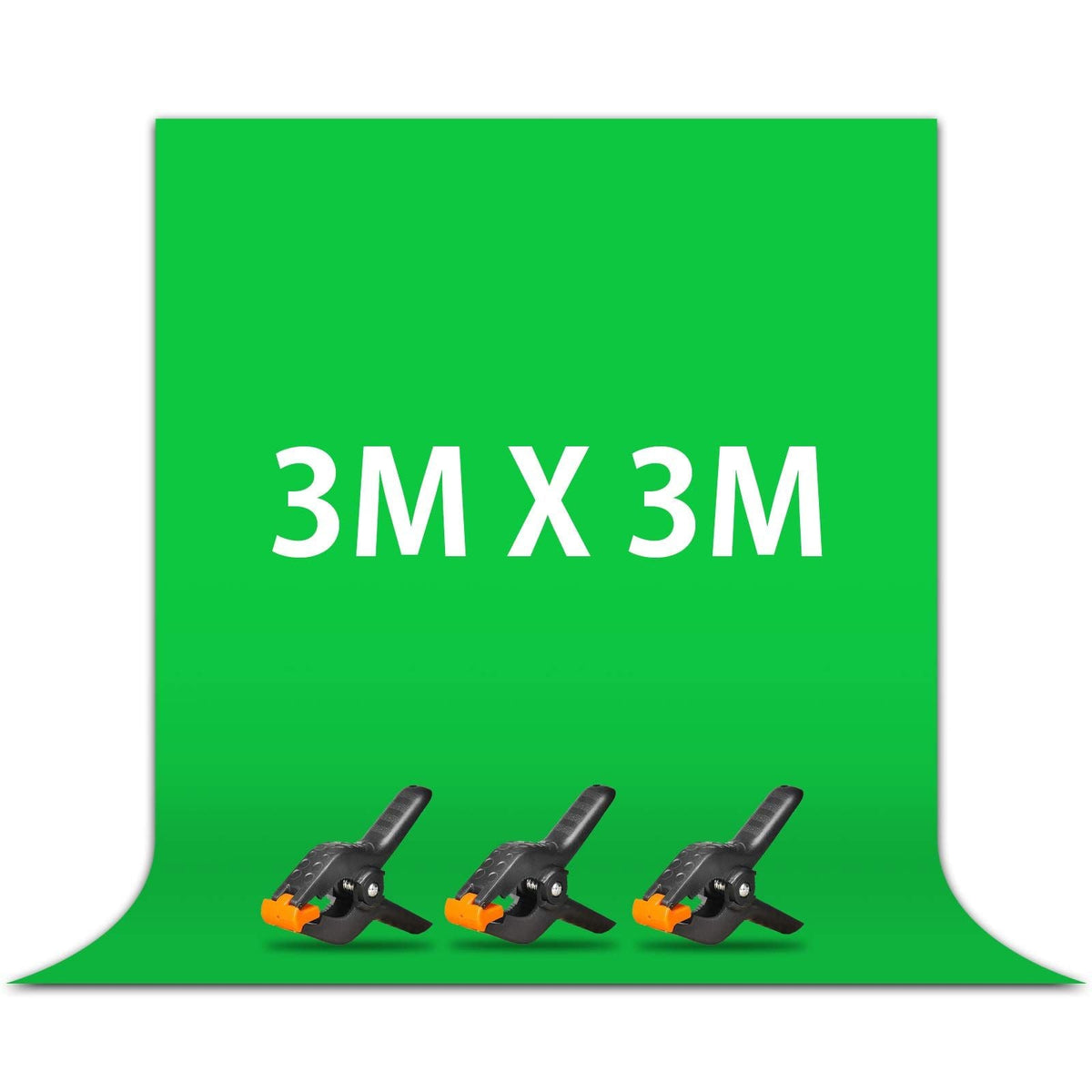 Green Screen 3m x 3m Green Cloth For Photography Film And Television Cutout