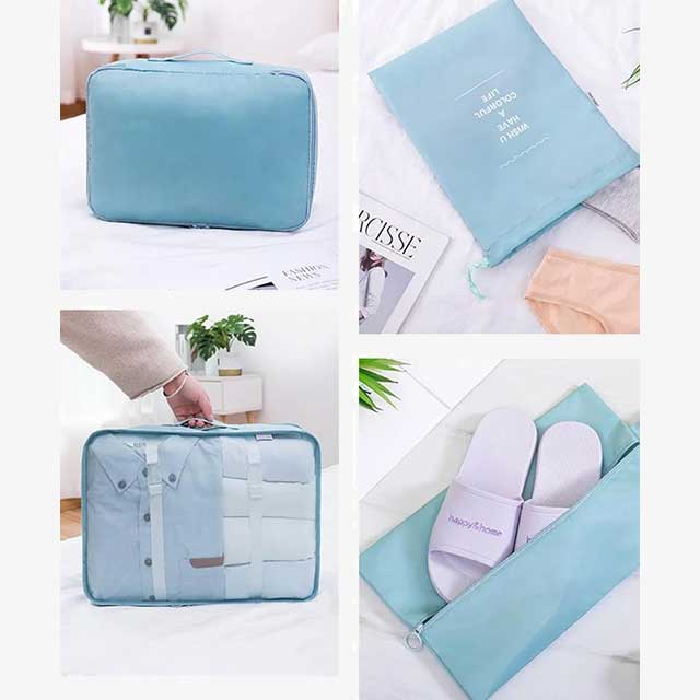 7-Piece Set Portable Luggage Organizer – Travel Storage Bags for Efficient Packing & Organization