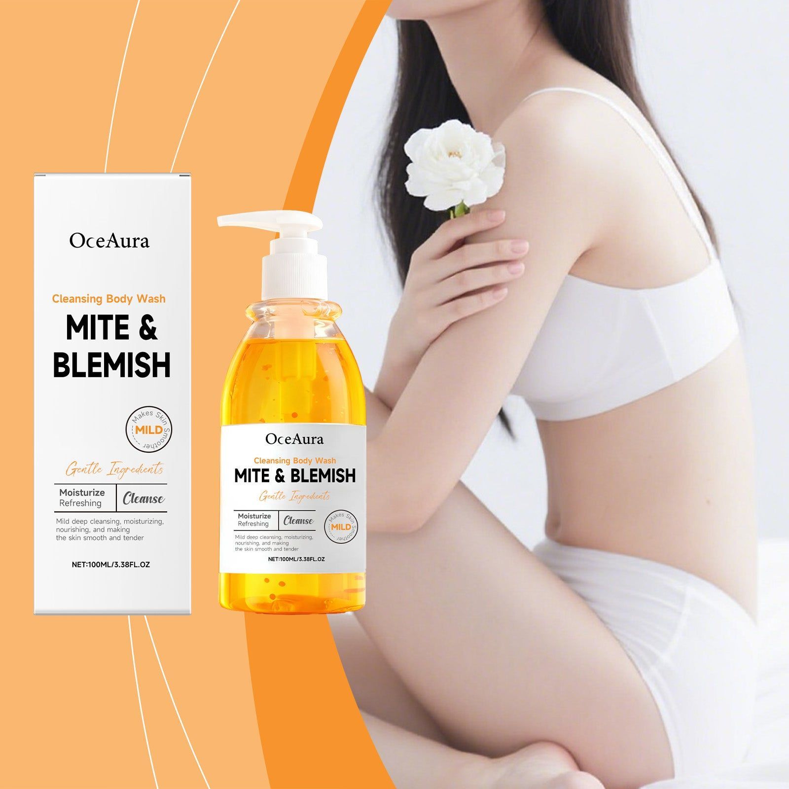 Body Wash for Cleanse Skin, Moisturize, Smooth, Deep Cleansing, Gentle ,100ml