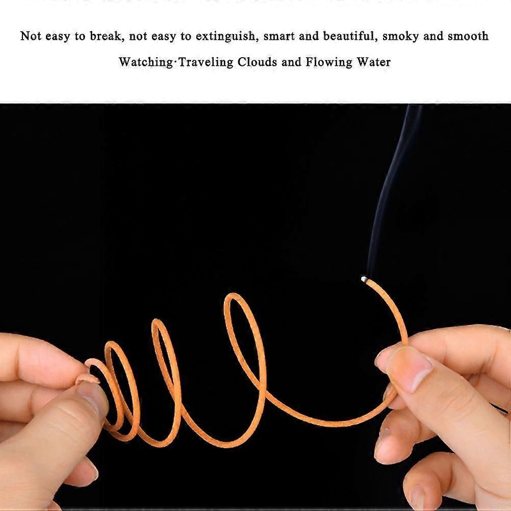 10pcs Sandalwood Mosquito Coils With Fireproof Rack and Long Shelf Life
