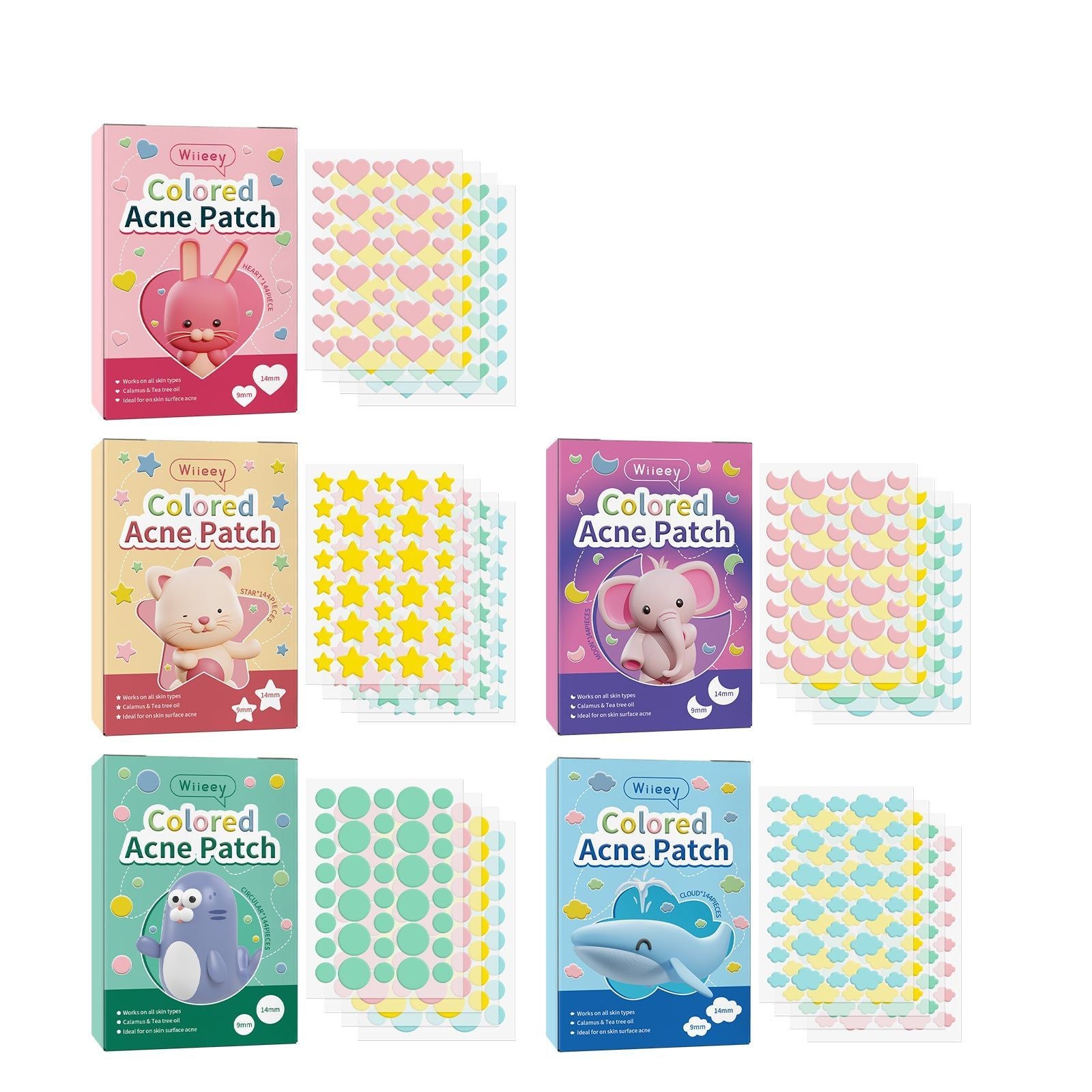 Clear Acne Marks Fast, Hydrating, Pimple Patches for Spot Healing, Acne Scar Treatment ,144pcs