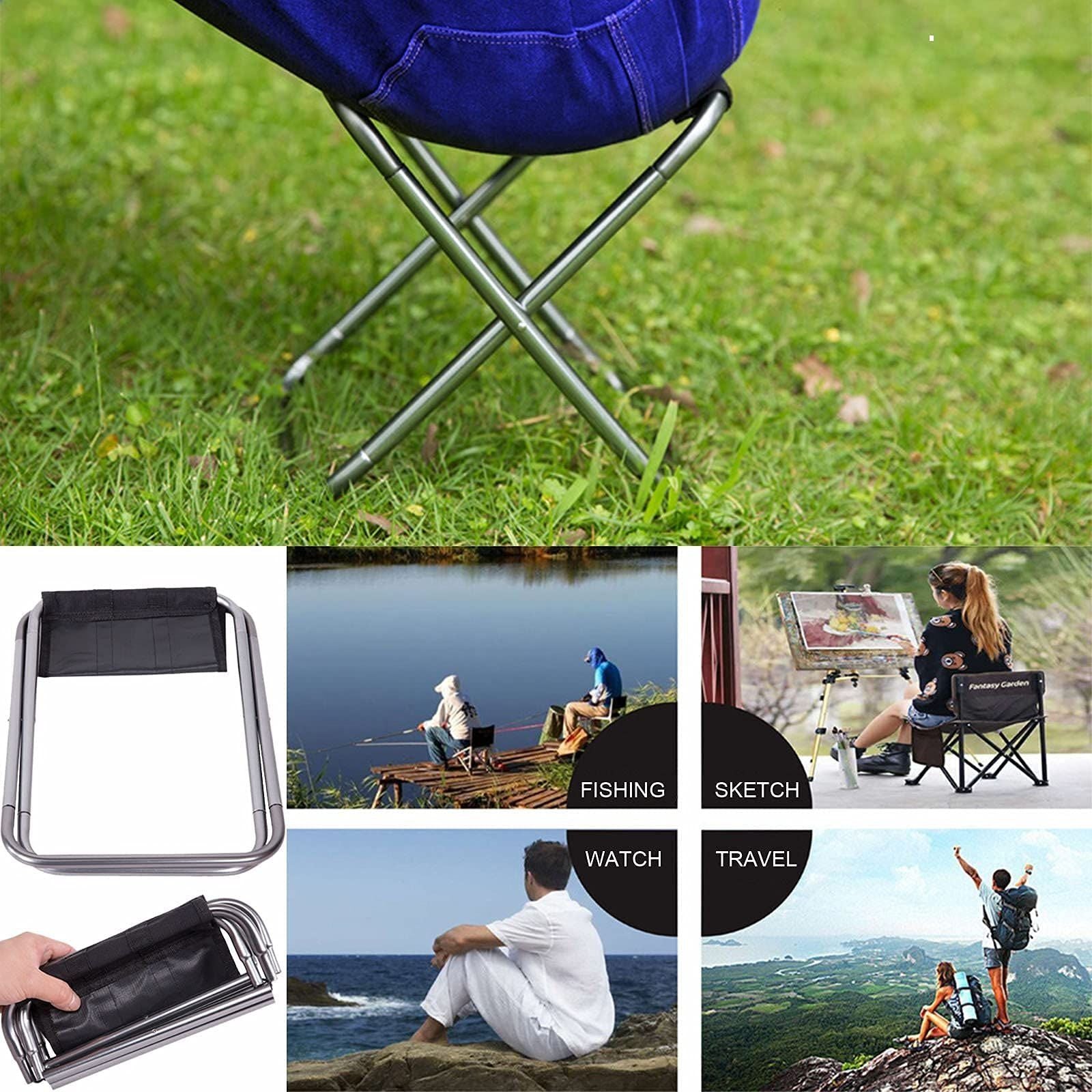 Outdoor Folding Chair Camping Stool Portable Fishing Chair Lightweight Travel Chair