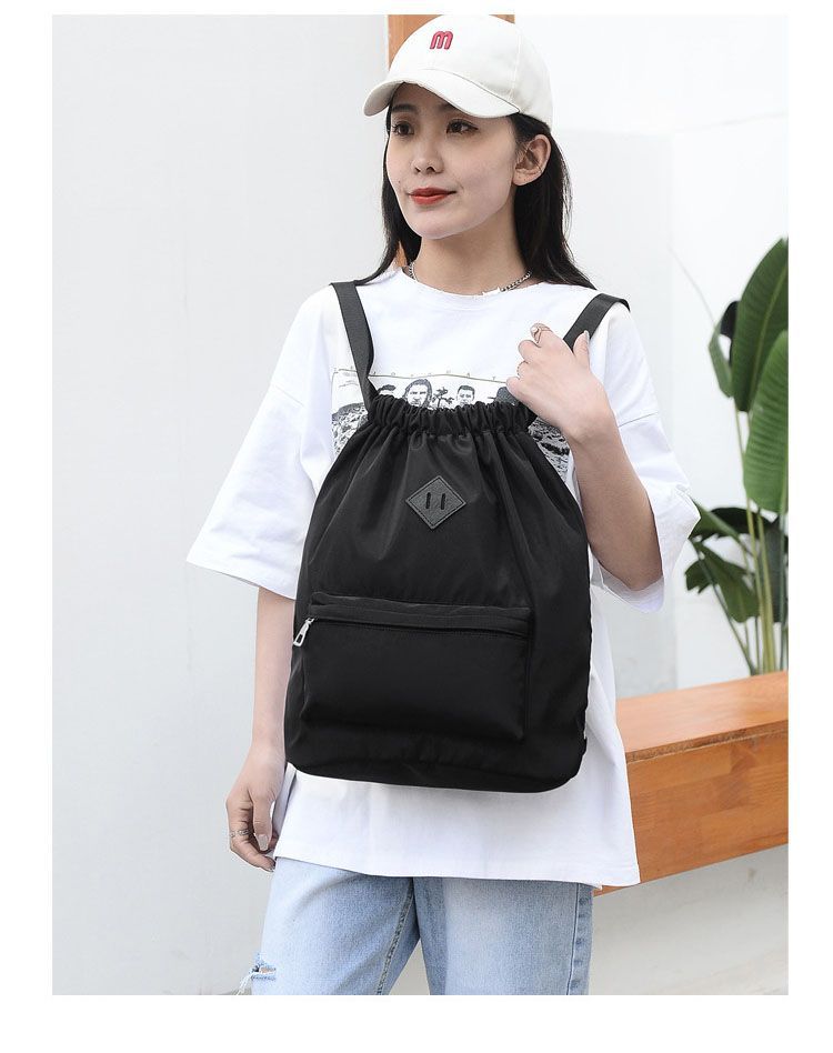 Drawstring Backpack Sports Gym Backpack Waterproof String Bag Beach Bag