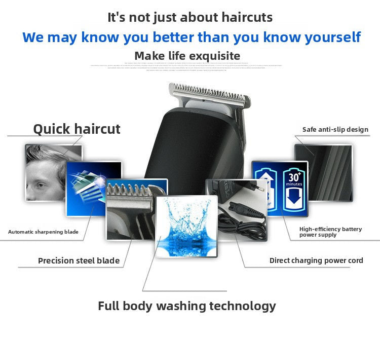 6-in-1 Rechargeable Hair Clipper Kit