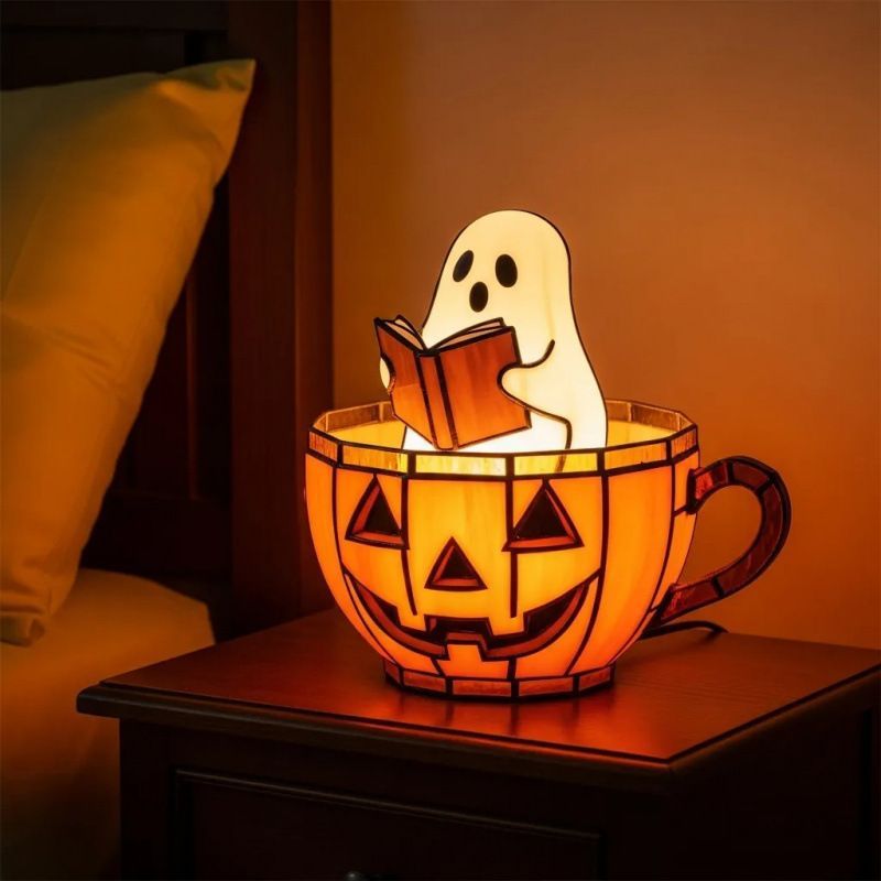 Halloween Ghost Pumpkin Cup LED Night Light