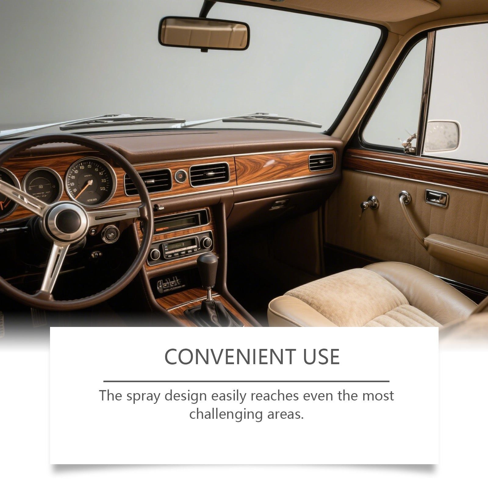 Car Cleaning Interior Polish, Fast Stain Removal, Safe for Leather Plastic ,100ml