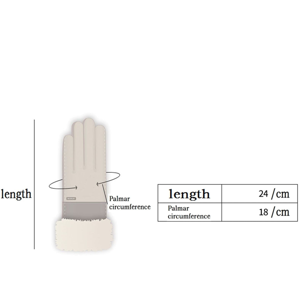 Women Warm Plush Glove Warm Touchable Screen Winter Wool Thicken Mittens
