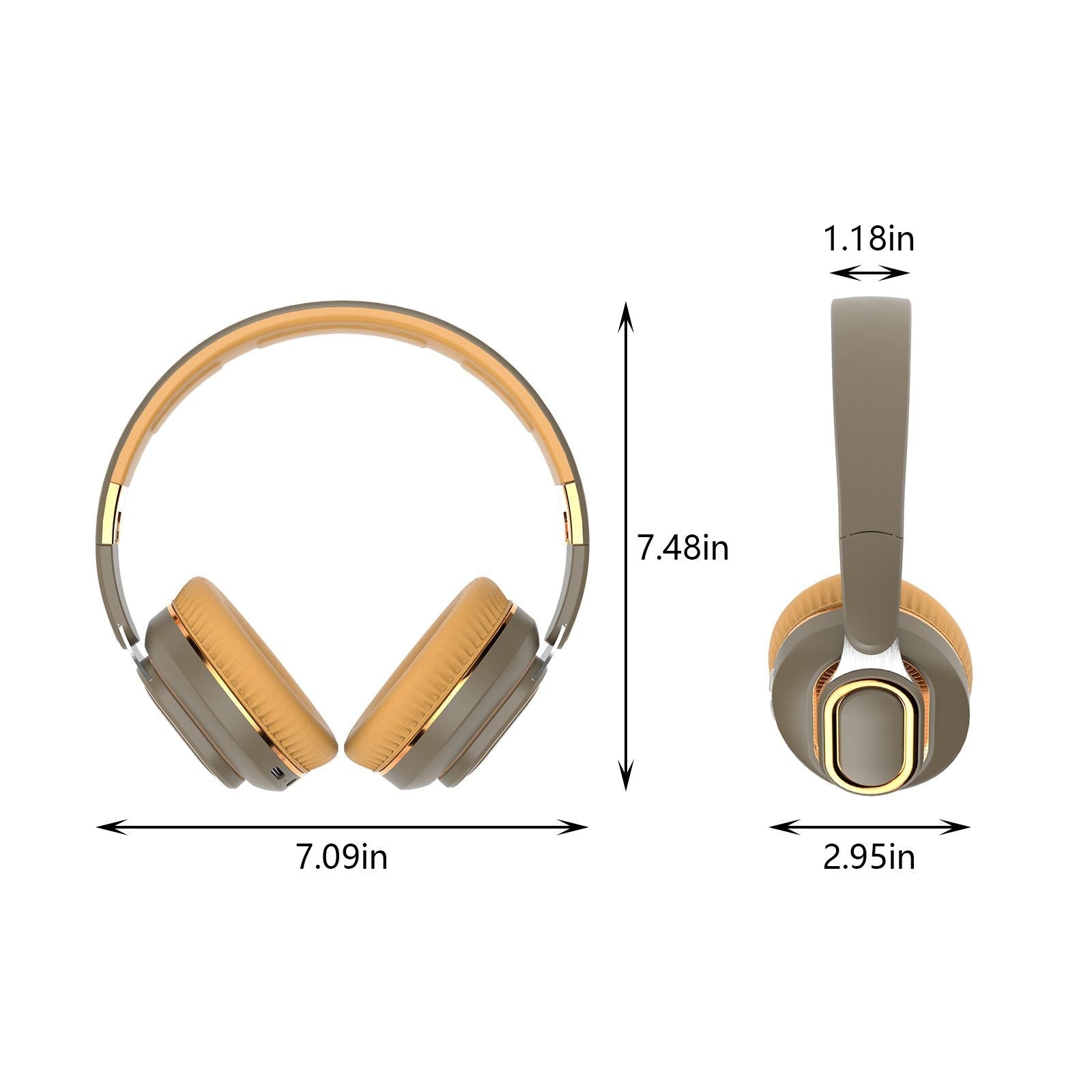 Noise Cancelling Bluetooth Headset Wireless Folding Bass Gaming Sports Headphones