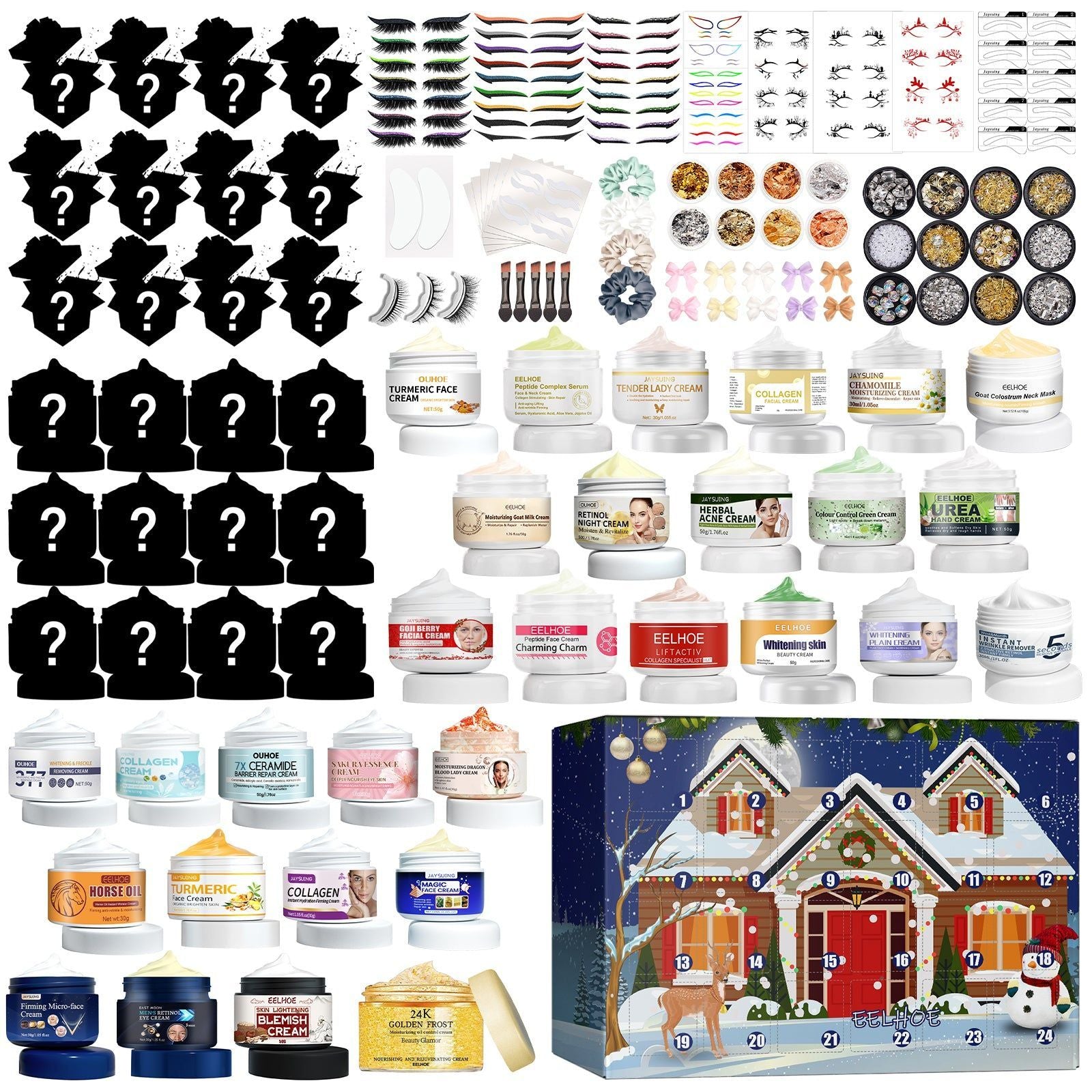 Christmas Spirit Beauty Cream Blind Box, Hydrating Moisturizer Surprise Gift ,1pcs