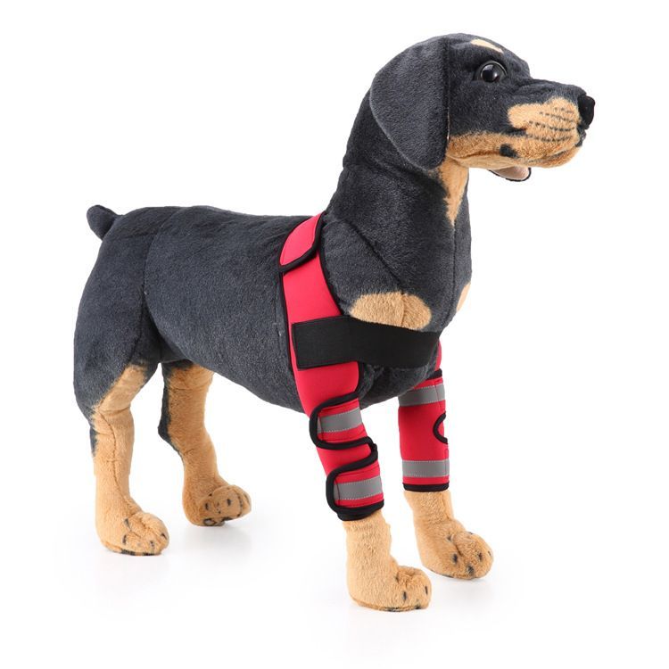 Dog Reflective Compression Sleeves Elbow Protector Wth Bandage Wrap Heals Sprains