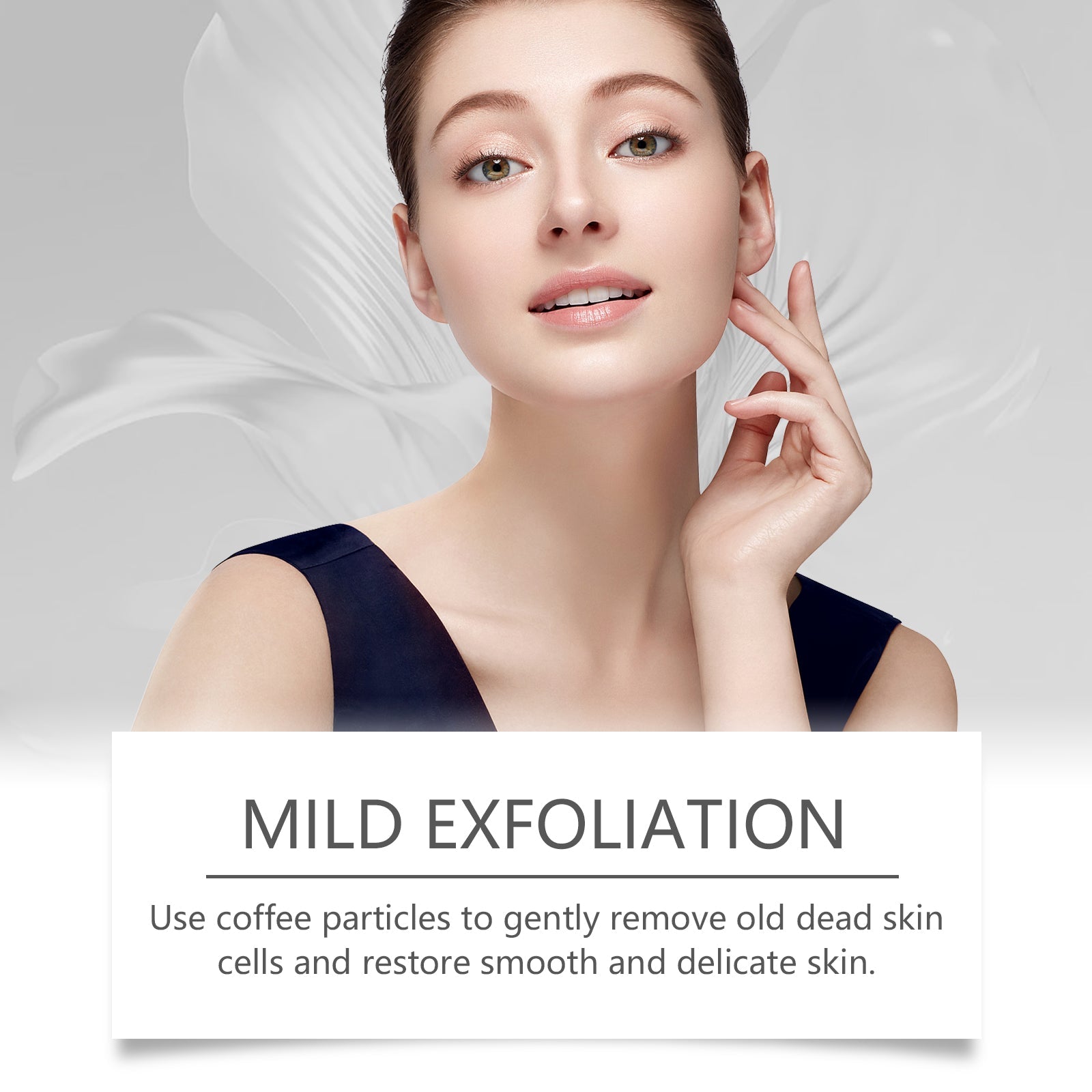 Caffeine Facial Cleansing, Exfoliating Blackhead Remover, Pore Purifying, Skin Brightening, Hydrating, Anti-Aging ,100g