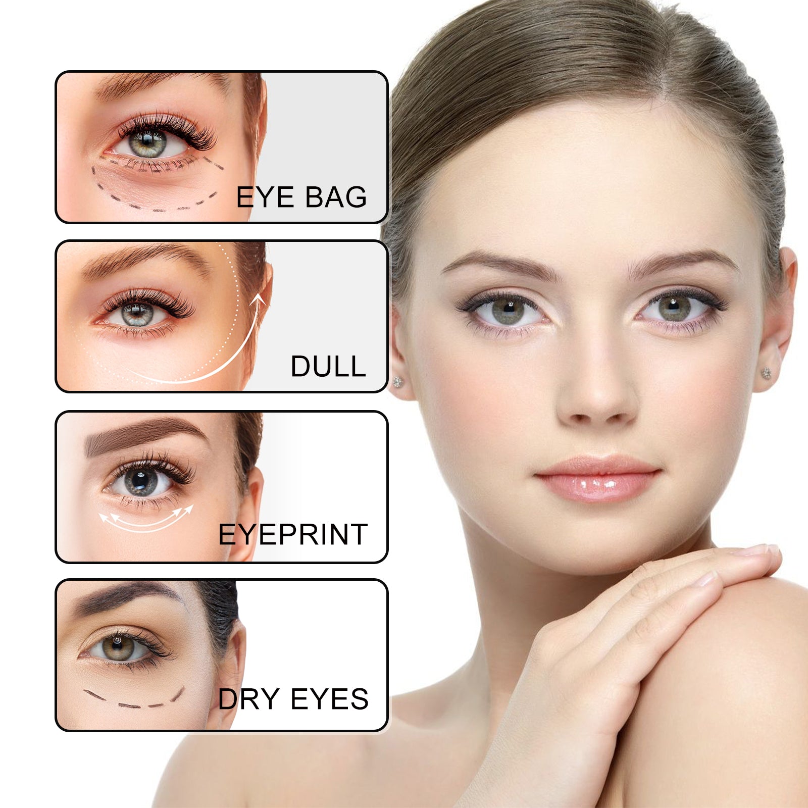 Revitalize Your Eyes with Moistening and Firming Ginseng Essential Oil, Reduce Wrinkles, Brighten Skin ,10ml/box