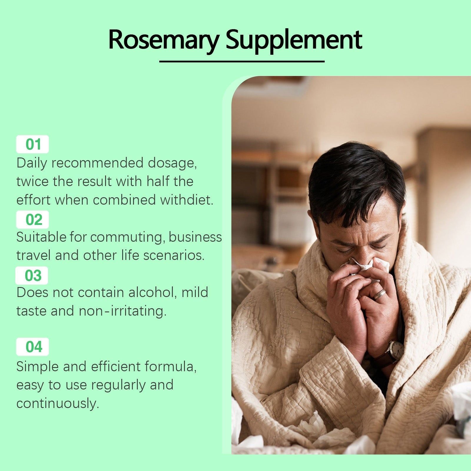 Boost Energy and Digestive Health with Peppermint Essential Oil Drops, Natural Body Care ,30ml