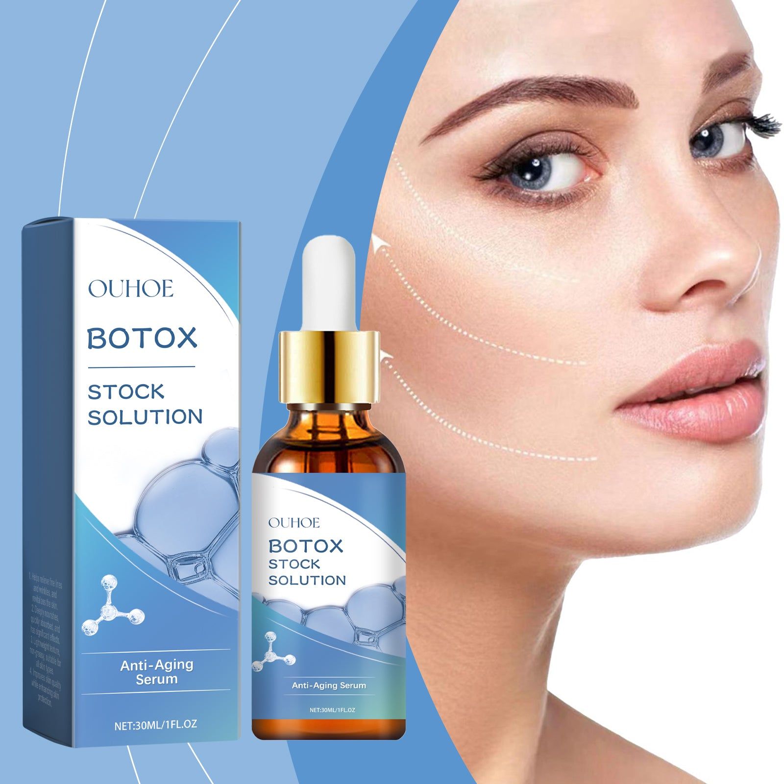 Revitalize Skin with Collagen & Hyaluronic Acid, Anti-Aging Facial Care, Brightening & Hydrating Essence ,30ml