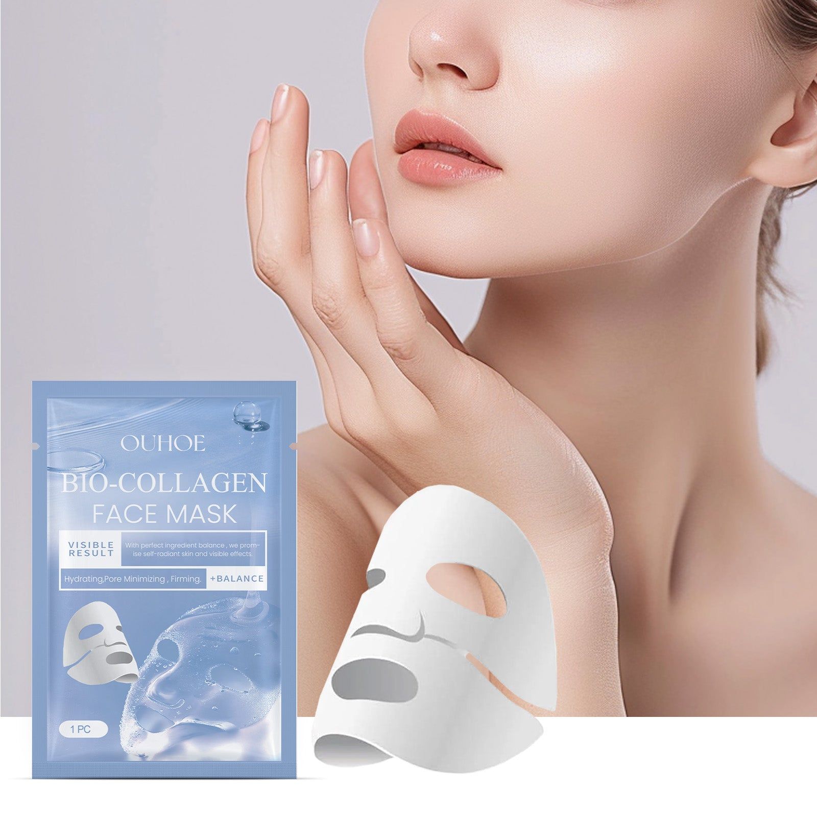 Collagen Firming Mask, Deep Hydrating Anti-Wrinkle, Youthful Glow ,1pcs