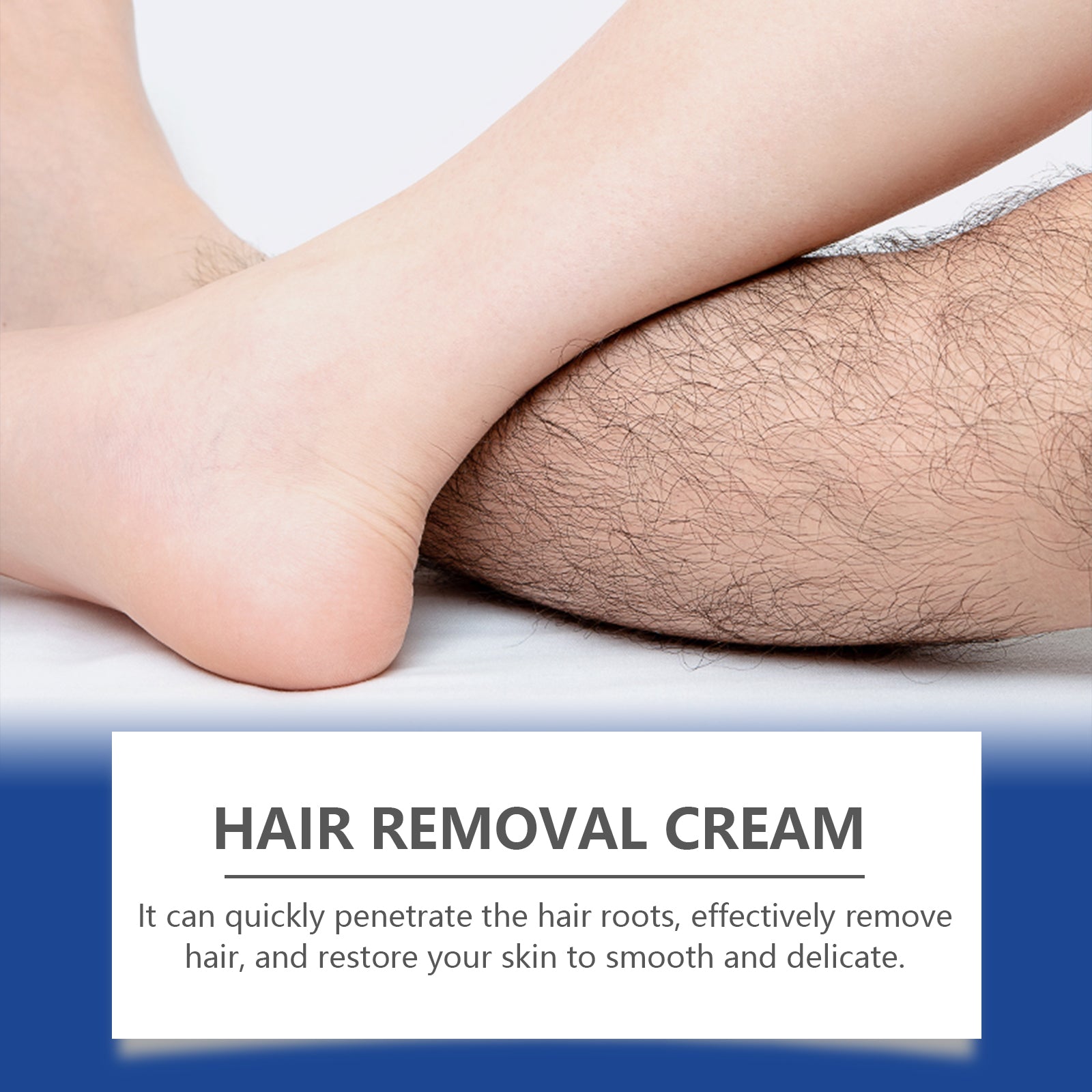 2-In-1 Hair Removal Care, Silky Smooth Skin, Gentle, Moisturizing, Fast Results ,1set