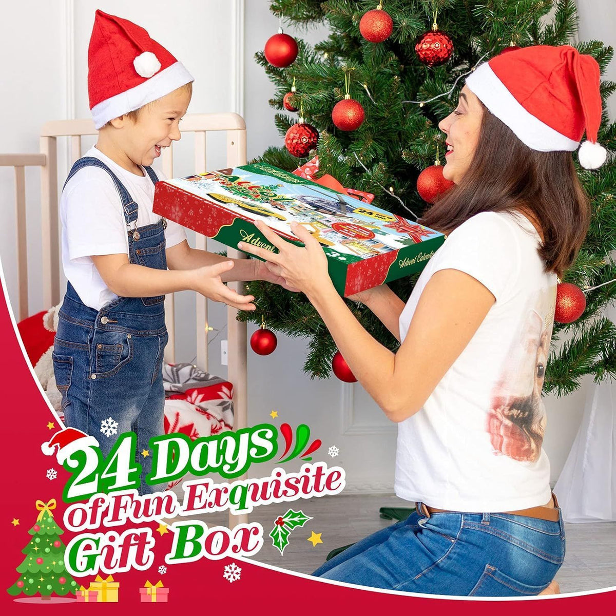 Childrens Advent Calendar 2025 Christmas Calendar Toys for 2-8 Year Old Kids for Kids