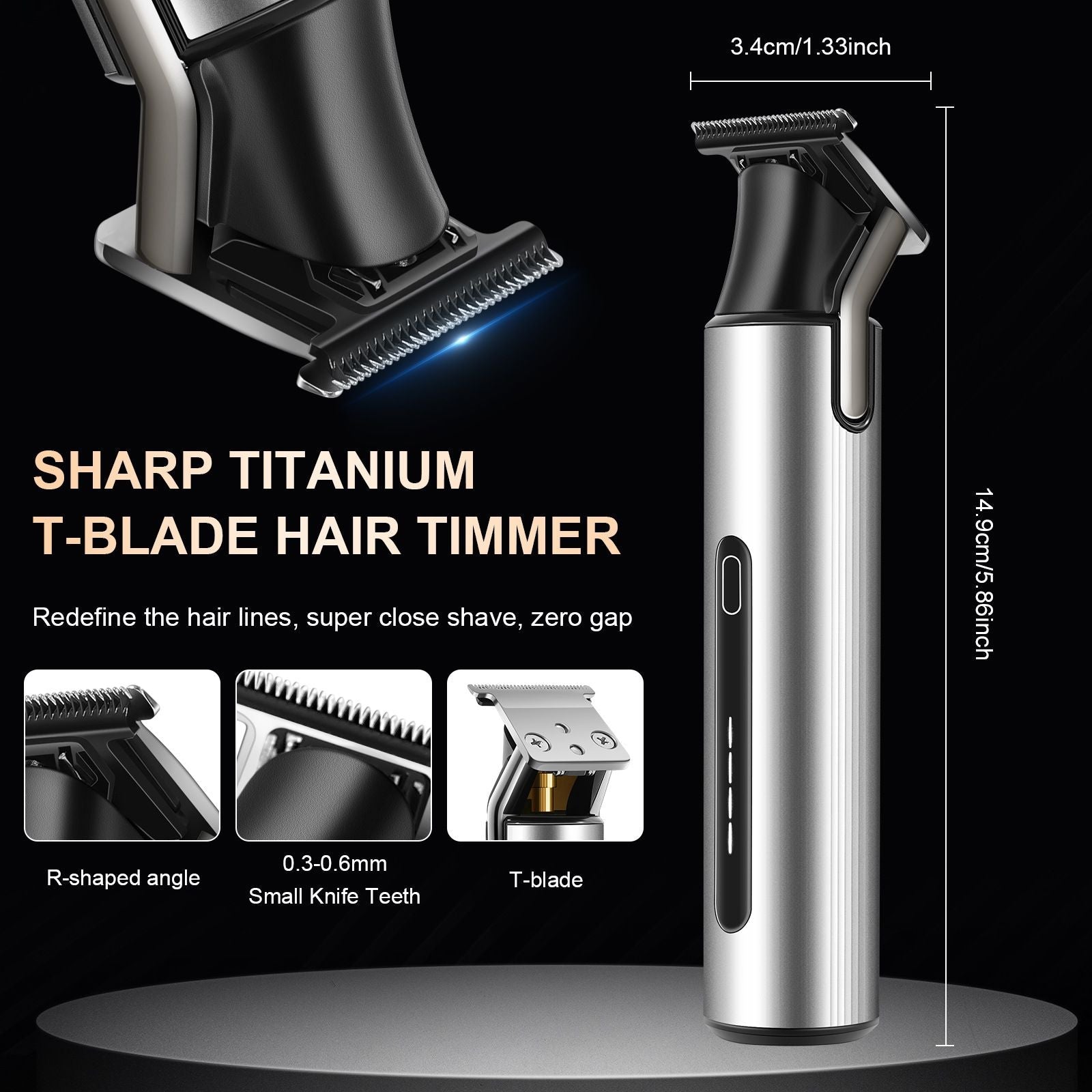 Ceramic Blade USB Rechargeable Hair Clipper