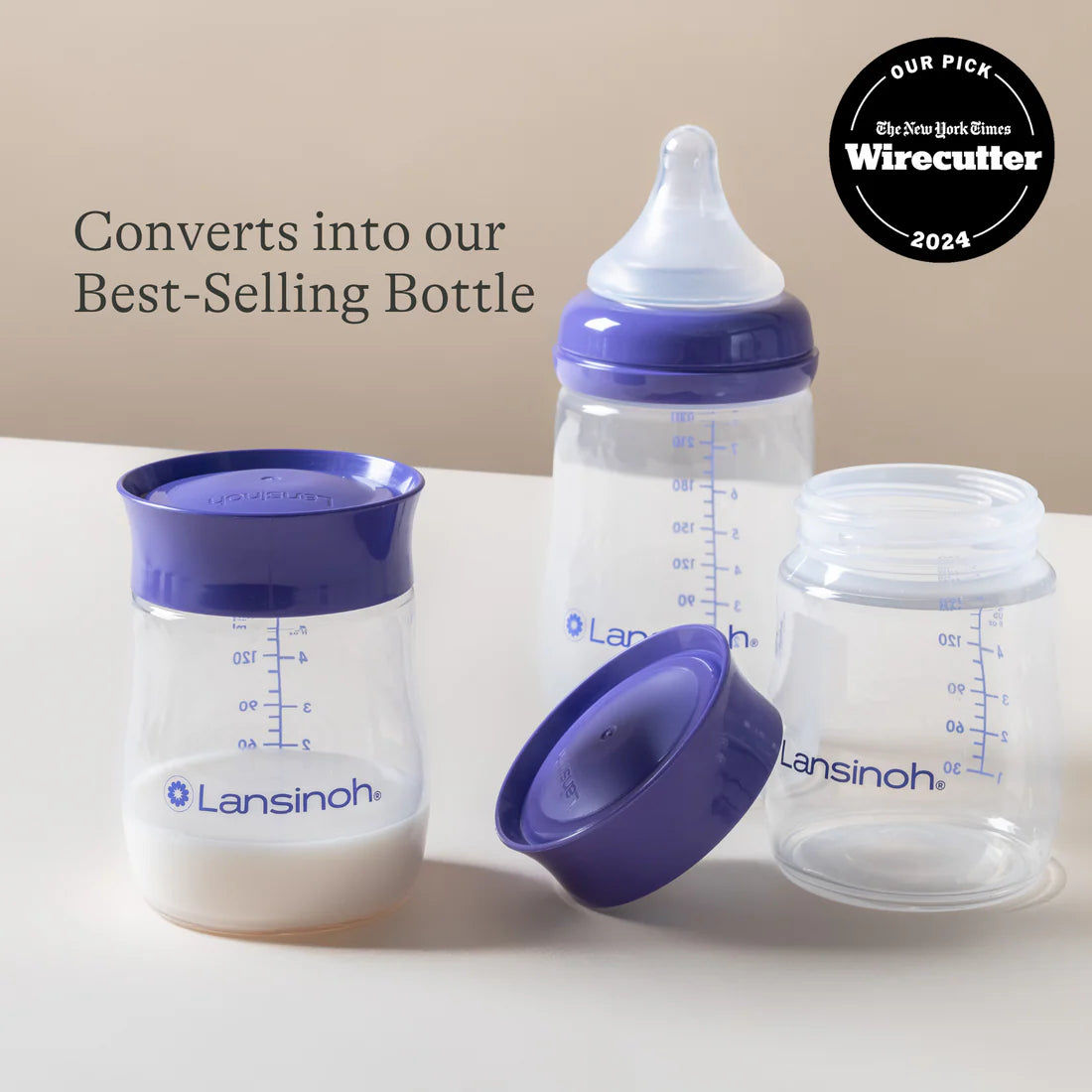 Lansinoh Breastmilk Storage Bottles (Pack of 4)