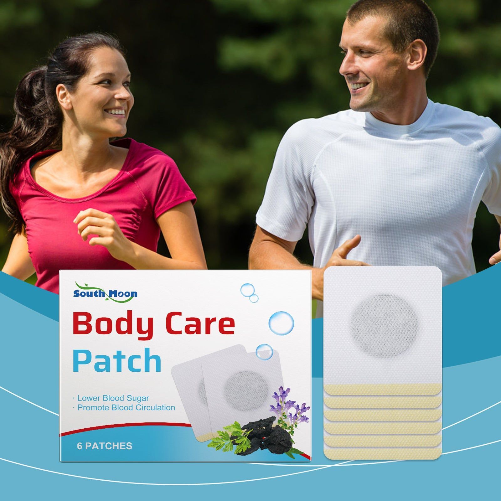 Body Care Patches, Skin-Friendly, Daily Nourishing, Boost Energy, Blood Sugar Support ,6 patches