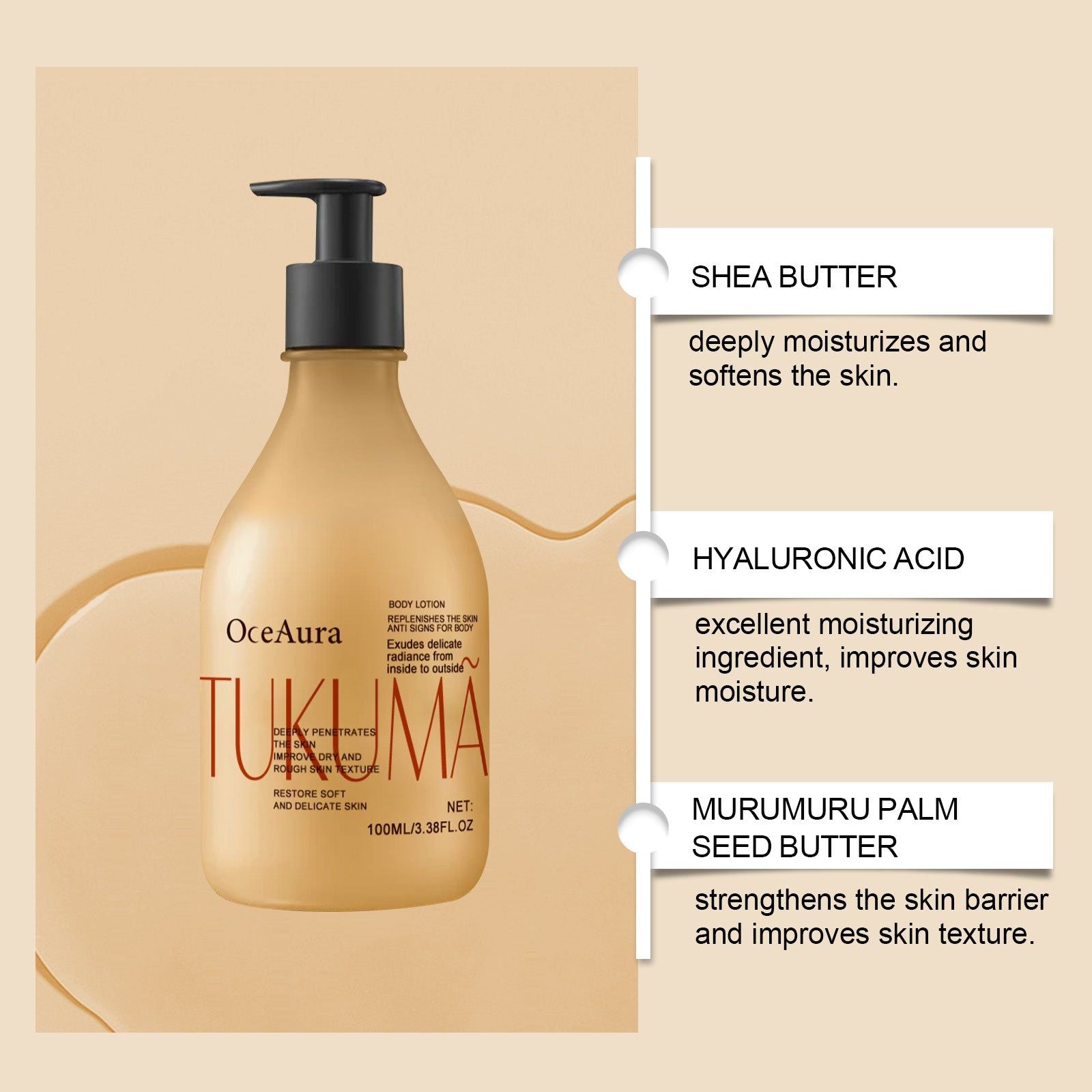Body Lotion, Hydrating, Nourishing, Non-Sticky, All-Day Moisture, Skin Care ,100ml