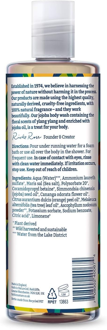 Faithinnature Body Wash - Jojoba 400ml