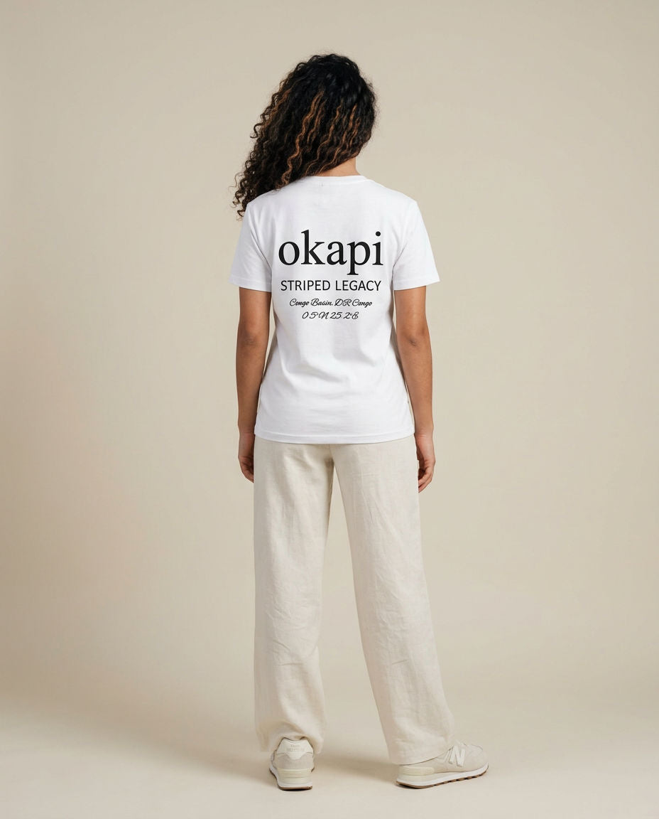 Okapi White Striped Legacy T-Shirt