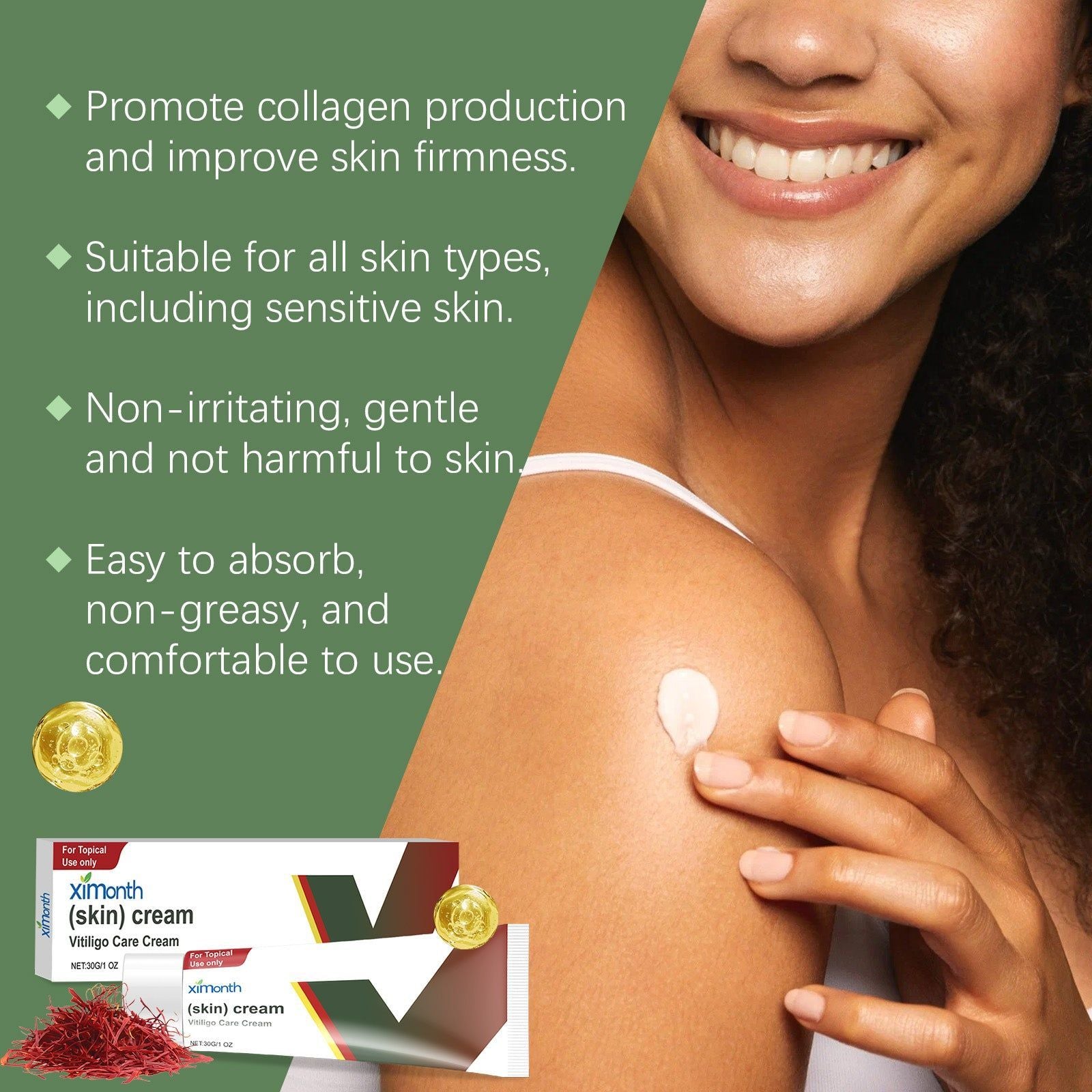 Skin Care Cream for Deep Moisturizing and Skin Repair, Anti-Aging, Brightening ,30g
