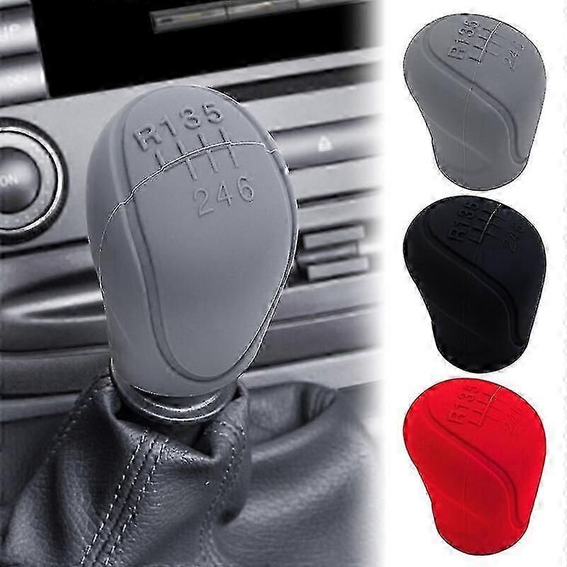 Car Silicone Gear Shift Knob Cover Gear Shift Non-slip Grip Handle Protective Covers Manual 6-speed Car Interior Accessories