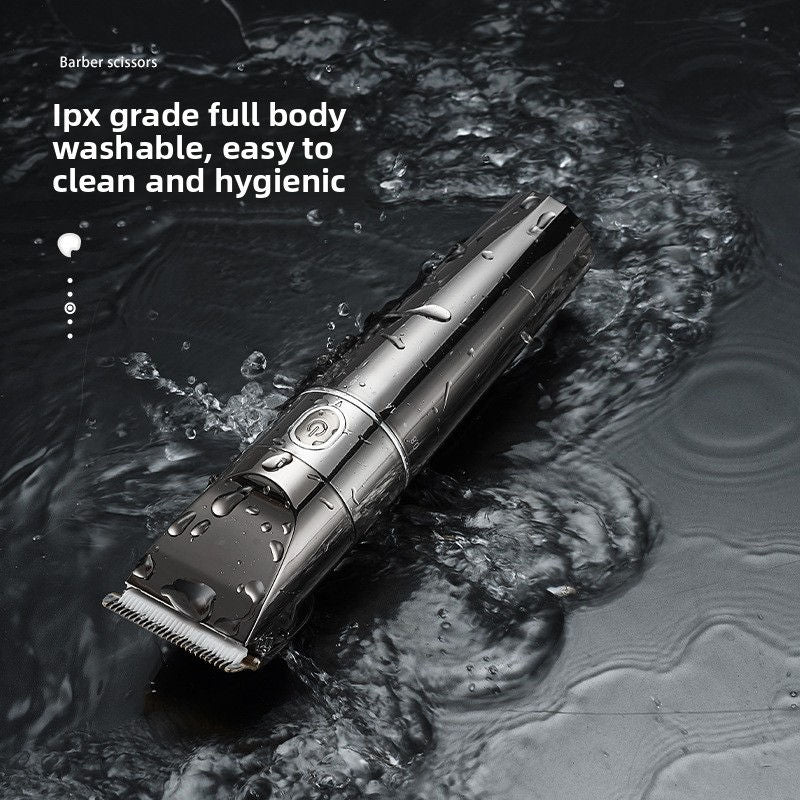 Waterproof Electric Hair Clipper Rechargeable LCD Hair Trimmer Grooming Kit