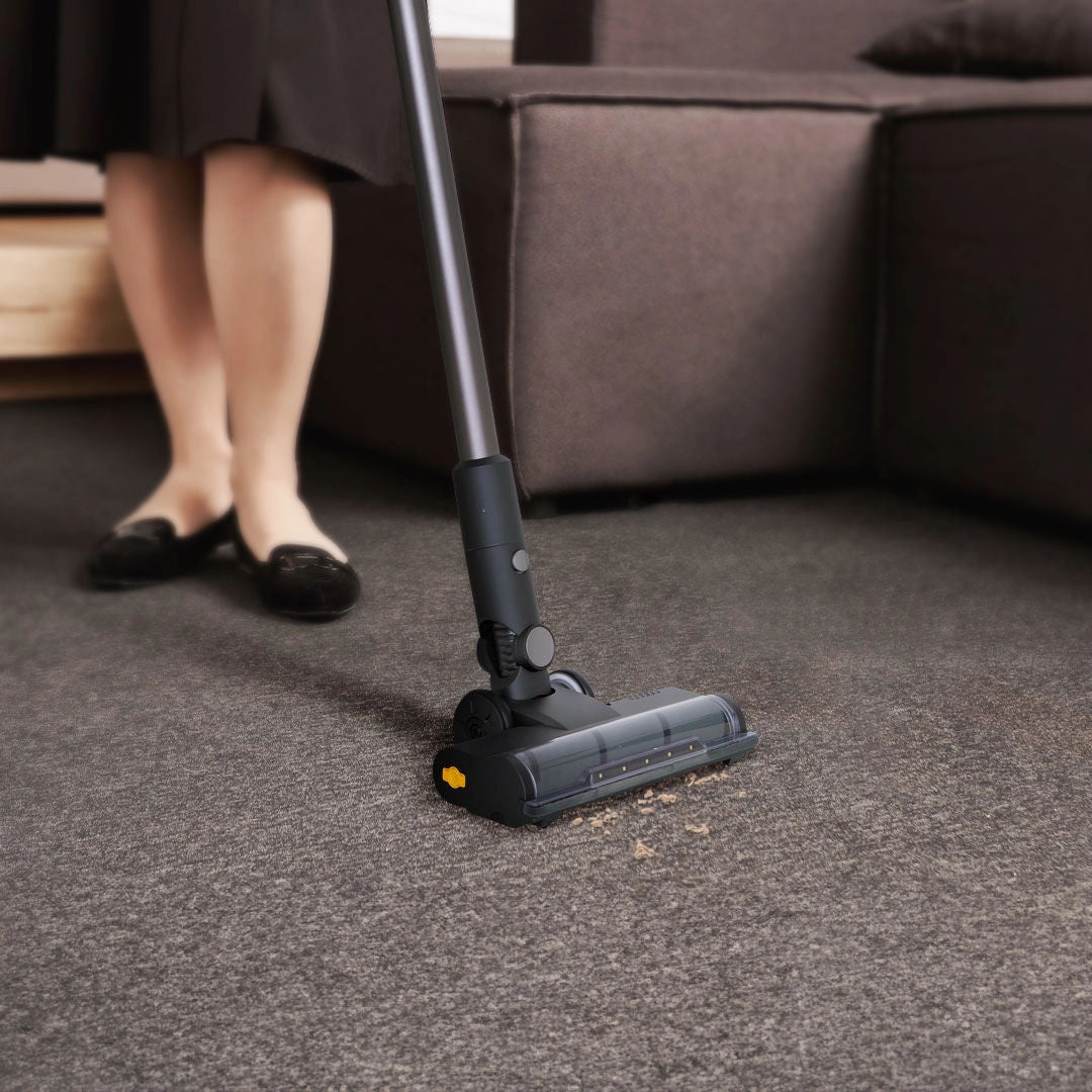 Powerology Cordless Vacuum Auto-Disposal Charging, 400W Motor, Black