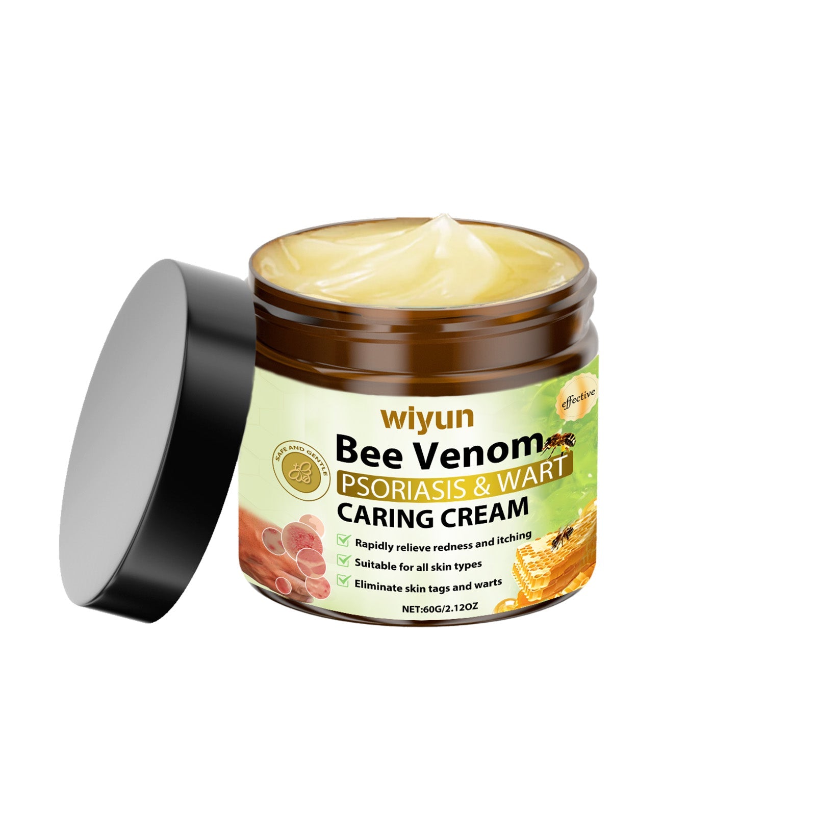 Bee Venom Skin Care Cream, Nourish & Remove Skin Tags, Gentle Face & Body Treatment ,60g