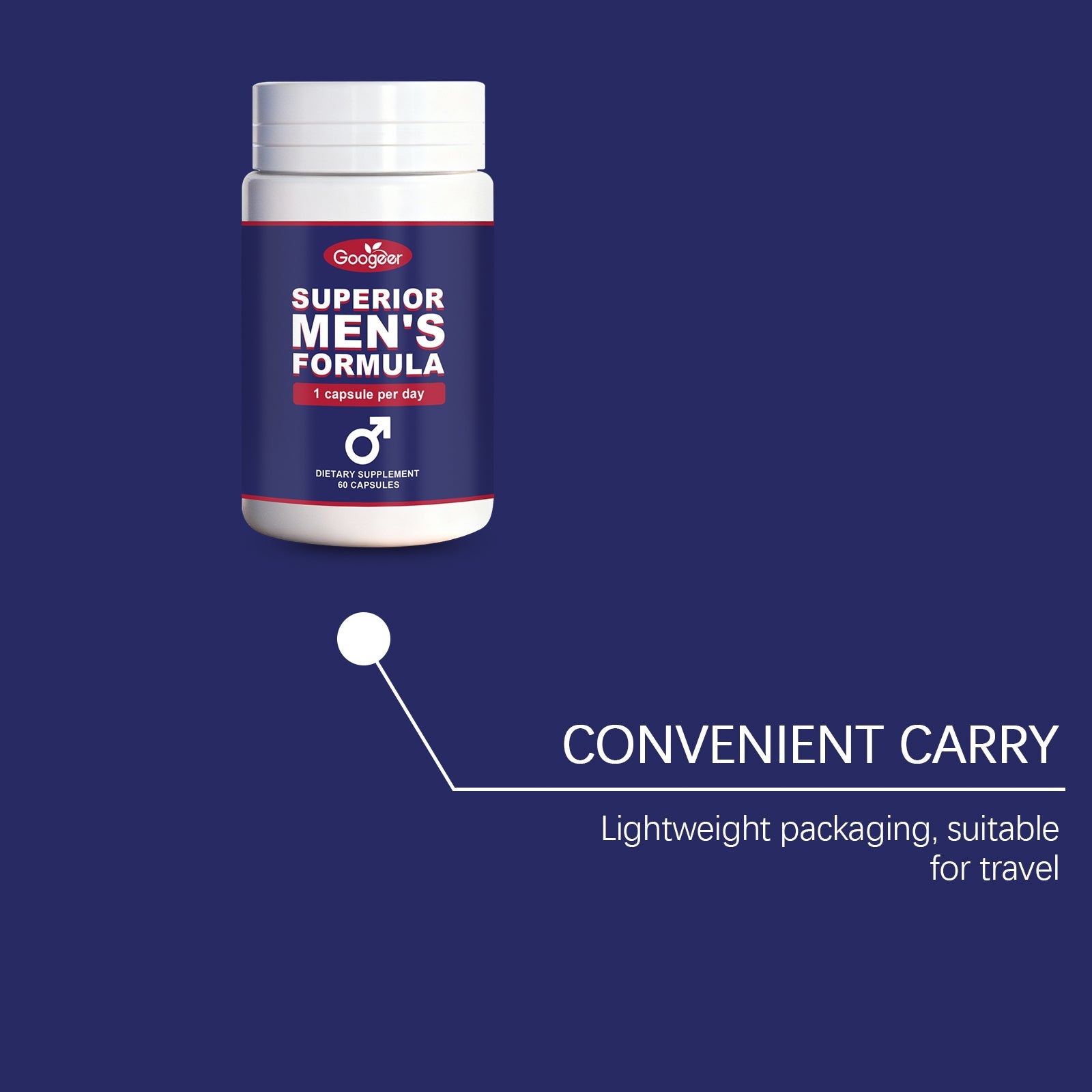 Boost Men's Vitality with Body Care Supplement, Supports Energy & Wellness ,60 capsules