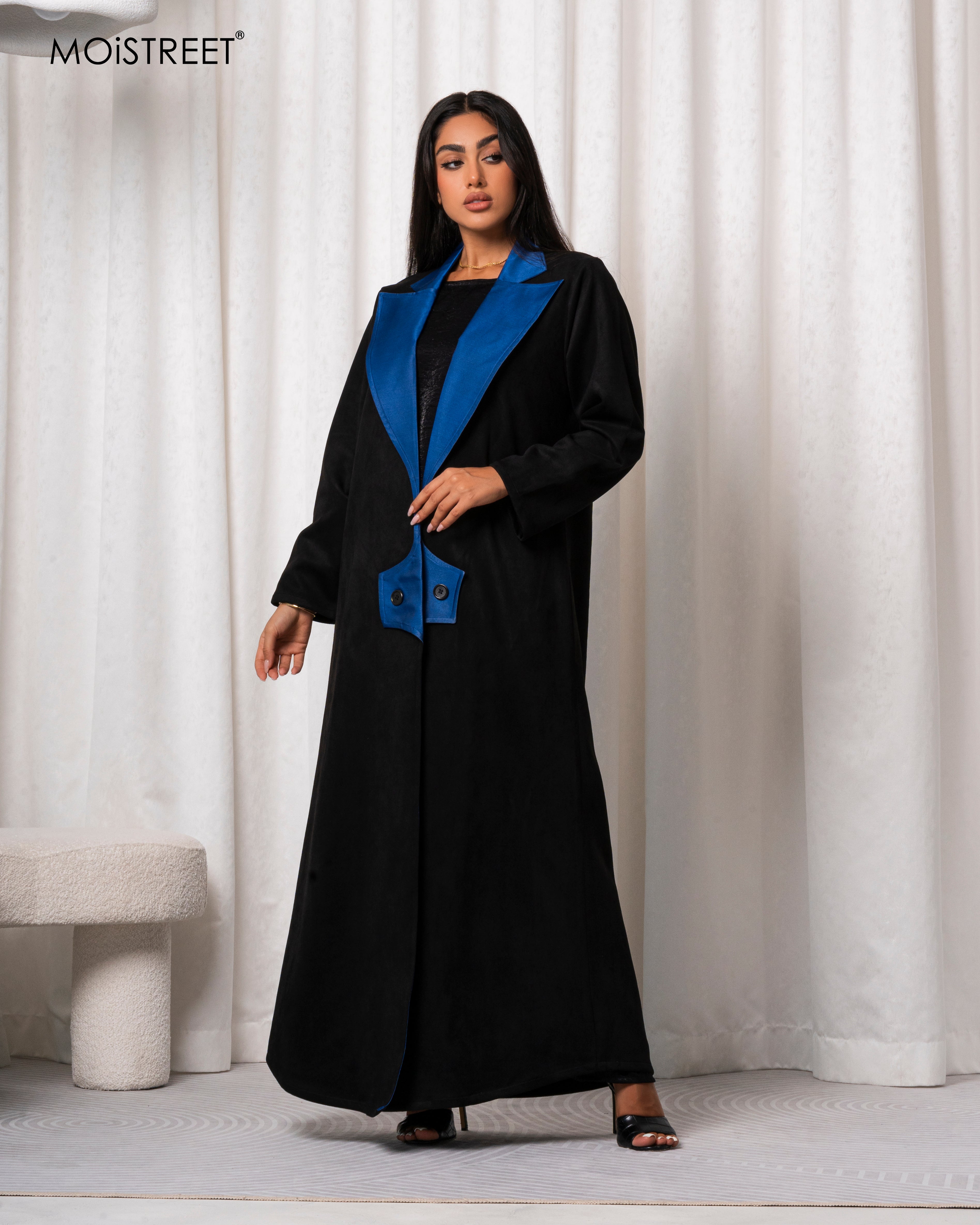 MOiSTREET Handmade Suede Shamua Abaya