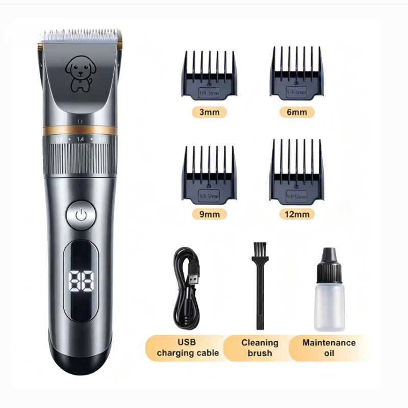 Rechargeable Pet Hair Clipper Kit