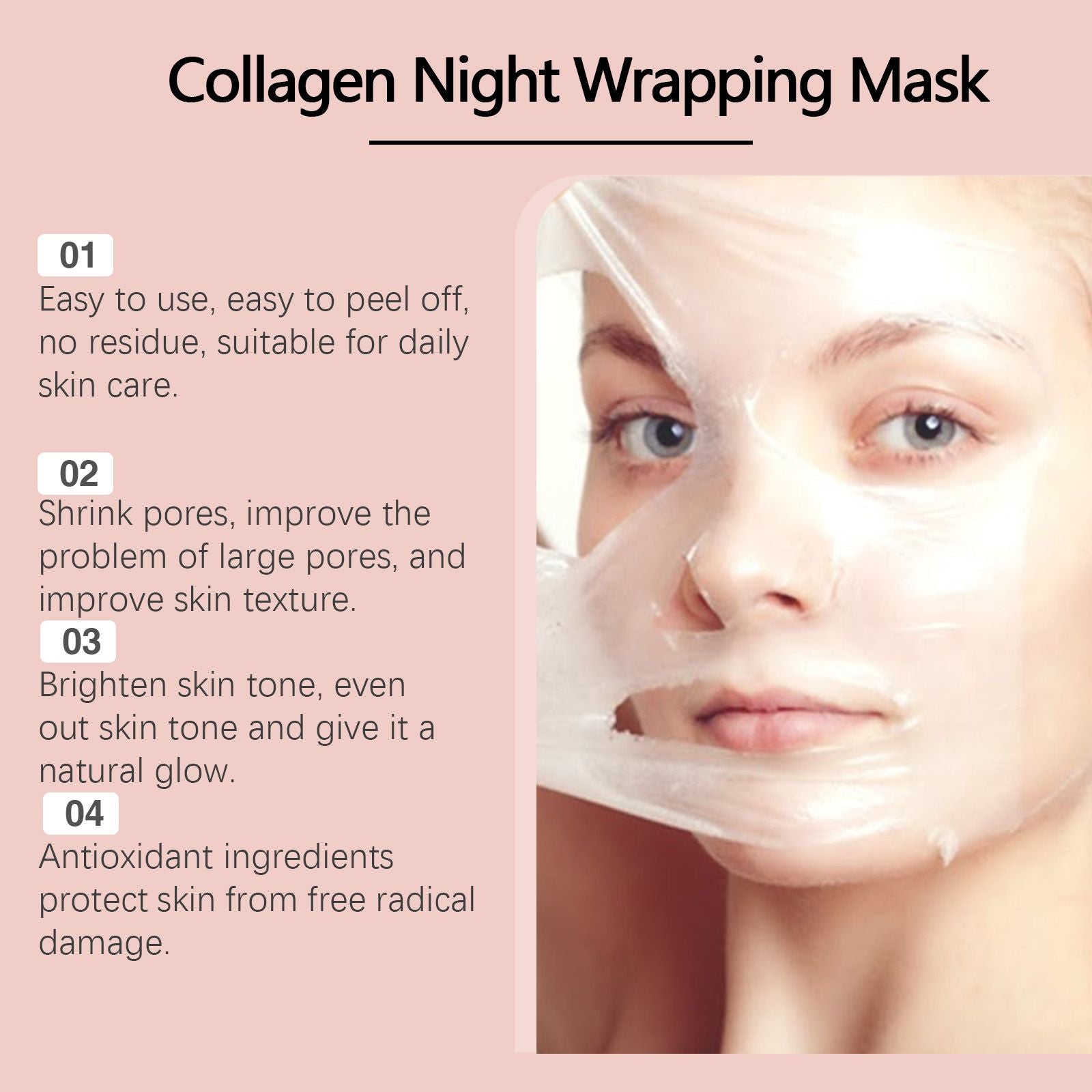 Collagen Peel Off Face Mask with Brush 75g