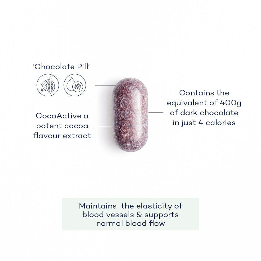 تدفق الدم مع CocoActive - تركيبة سهلة الامتصاص - مناسب للنباتيين - كمية تكفي 28 يومًا - تم تطويره بواسطة FutureYou Cambridge